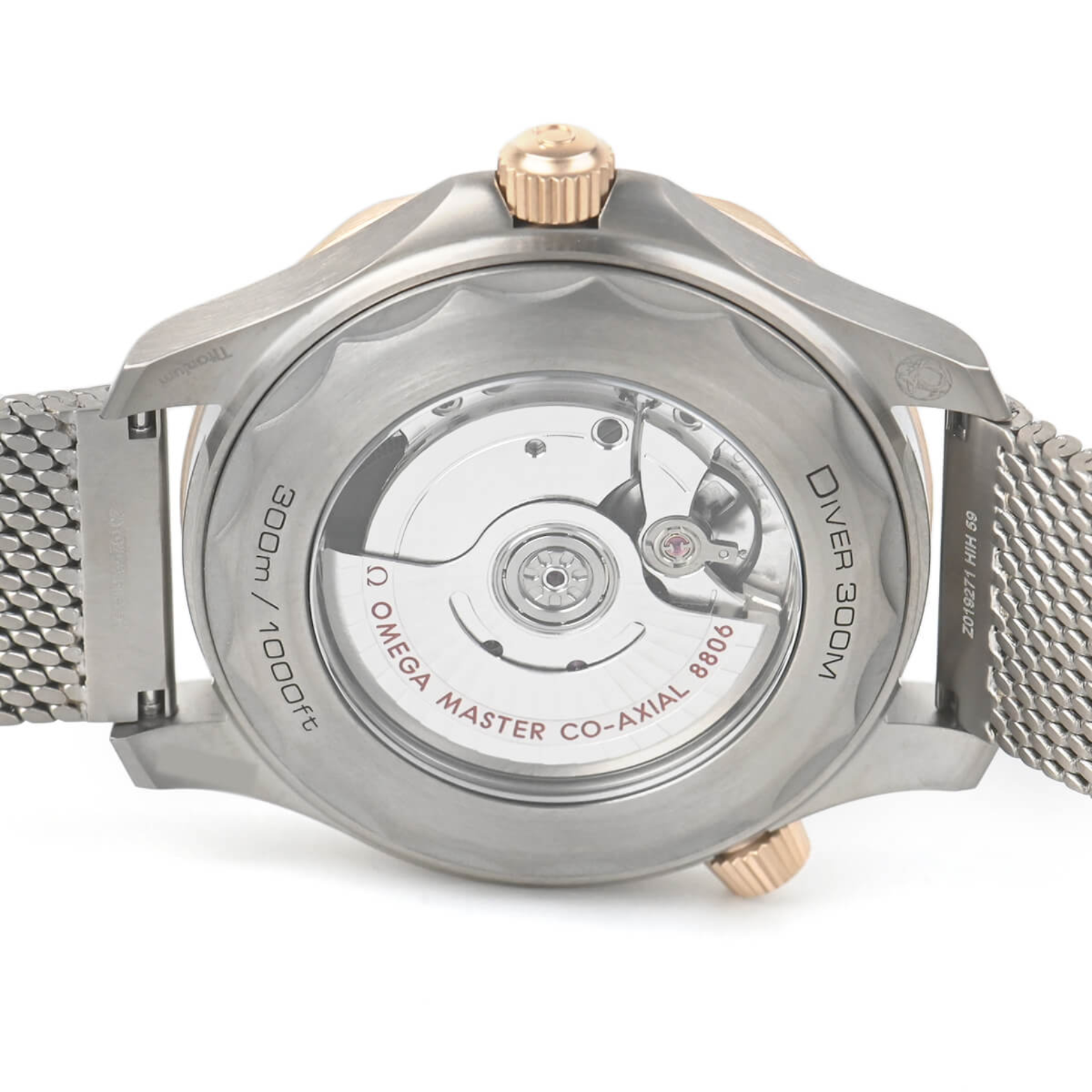 Omega Seamaster Diver 300m Bronze Gold On Titanium 210.90.42.20.10.001 New Full Set