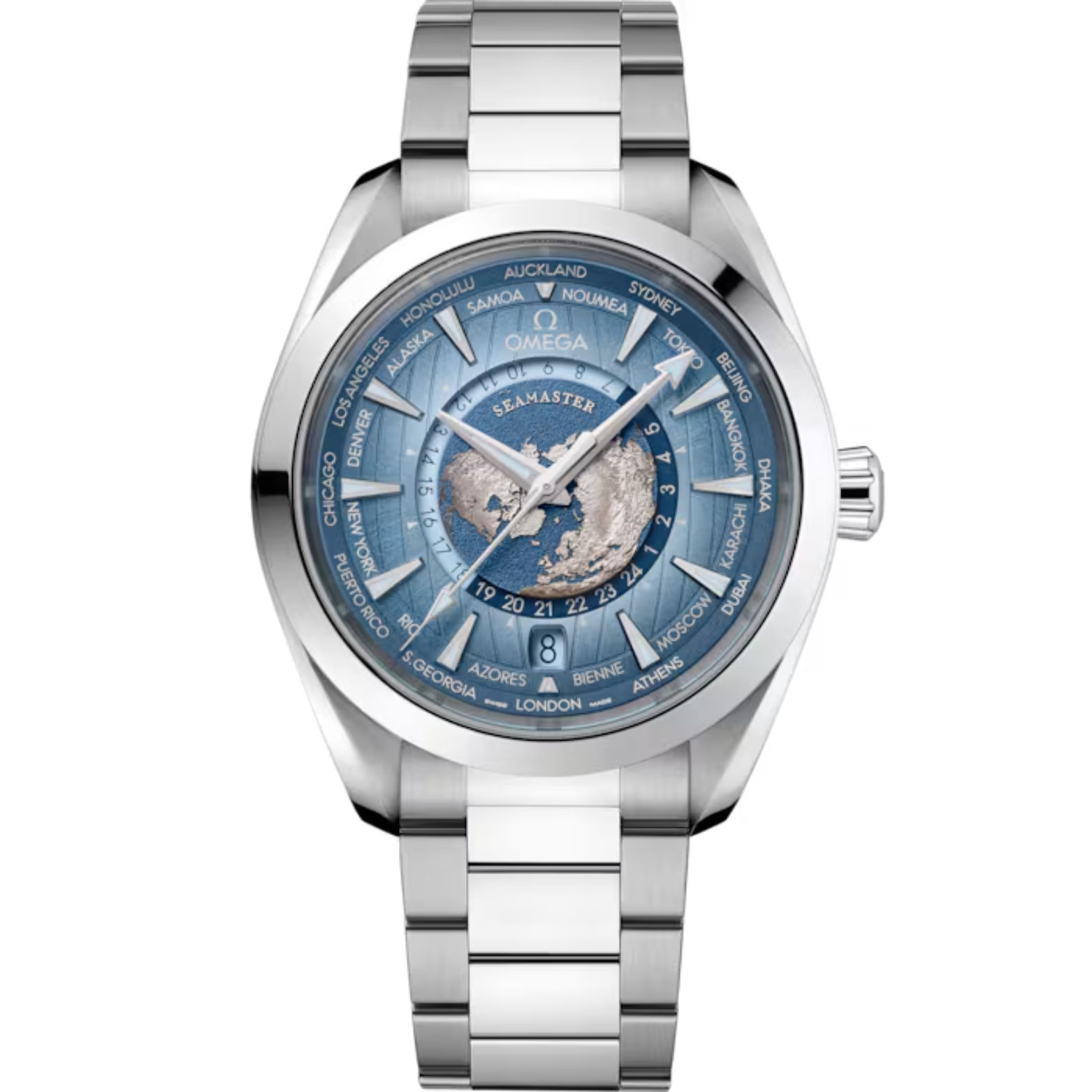 Omega Seamaster Aqua Terra Worldtimer 150m Co-axial Master Chronometer GMT 220.10.43.22.03.002