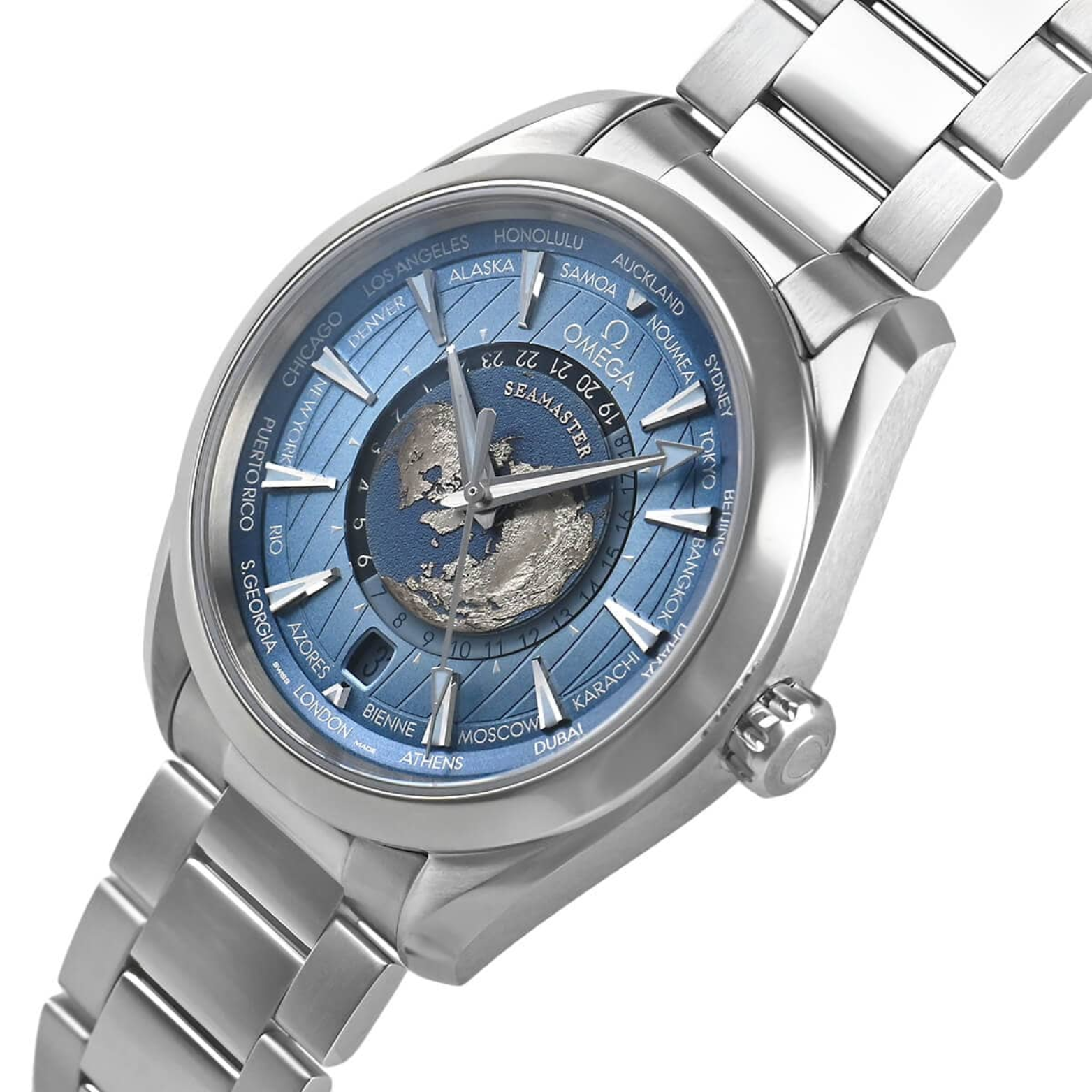 Omega Seamaster Aqua Terra Worldtimer 150m Co-axial Master Chronometer GMT 220.10.43.22.03.002