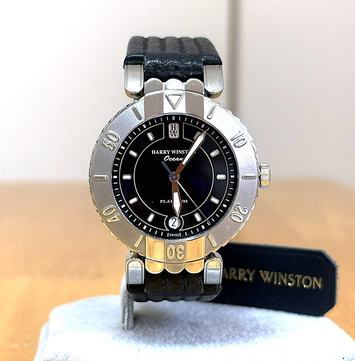 HARRY WINSTON Ocean Submariner Date 400/MADV39PL.K PT950 Platinum