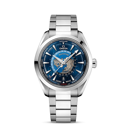 Omega Seamaster AQUA TERRA 150M CO‑AXIAL MASTER CHRONOMETER GMT WORLDTIMER 43 MM 220.10.43.22.03.001