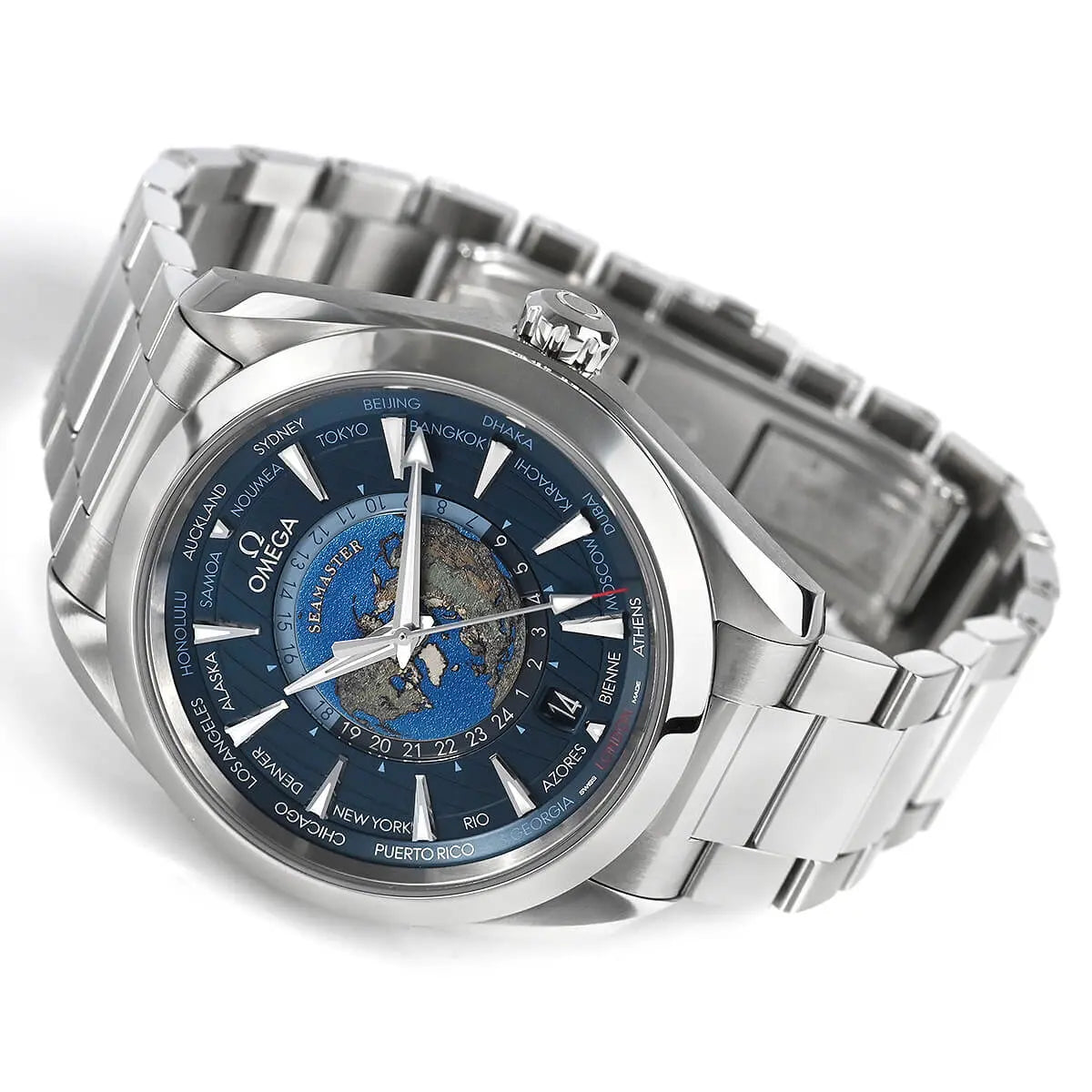 Omega Seamaster AQUA TERRA 150M CO‑AXIAL MASTER CHRONOMETER GMT WORLDTIMER 43 MM 220.10.43.22.03.001