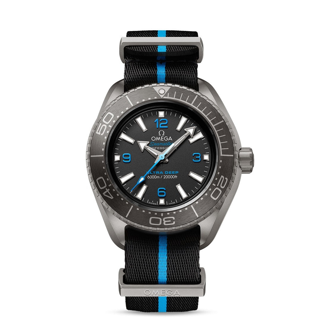 Omega Seamaster Planet Ocean Ultra Deep 6000M Titanium on NATO strap 215.92.46.21.01.001