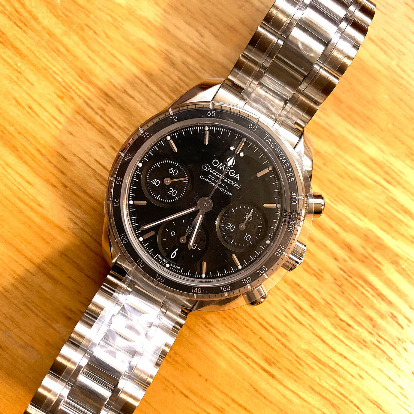 Omega Speedmaster Automatic Black Dial Watch 324.30.38.50.01.001