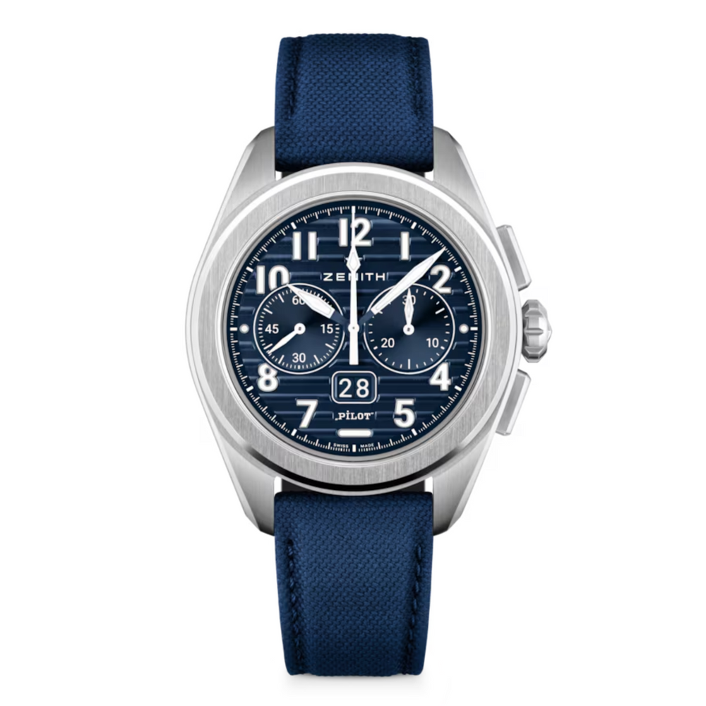 Zenith PILOT Big Date Flyback Boutique Edition 03.4000.365251.I003 New Full Set