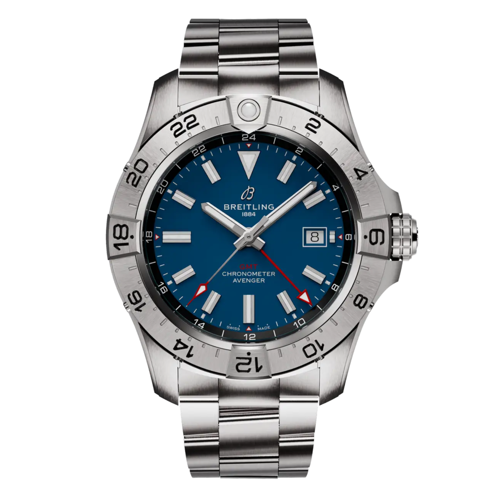 Breitling Avenger Automatic GMT 44 A32320101C1A1 New Full Set
