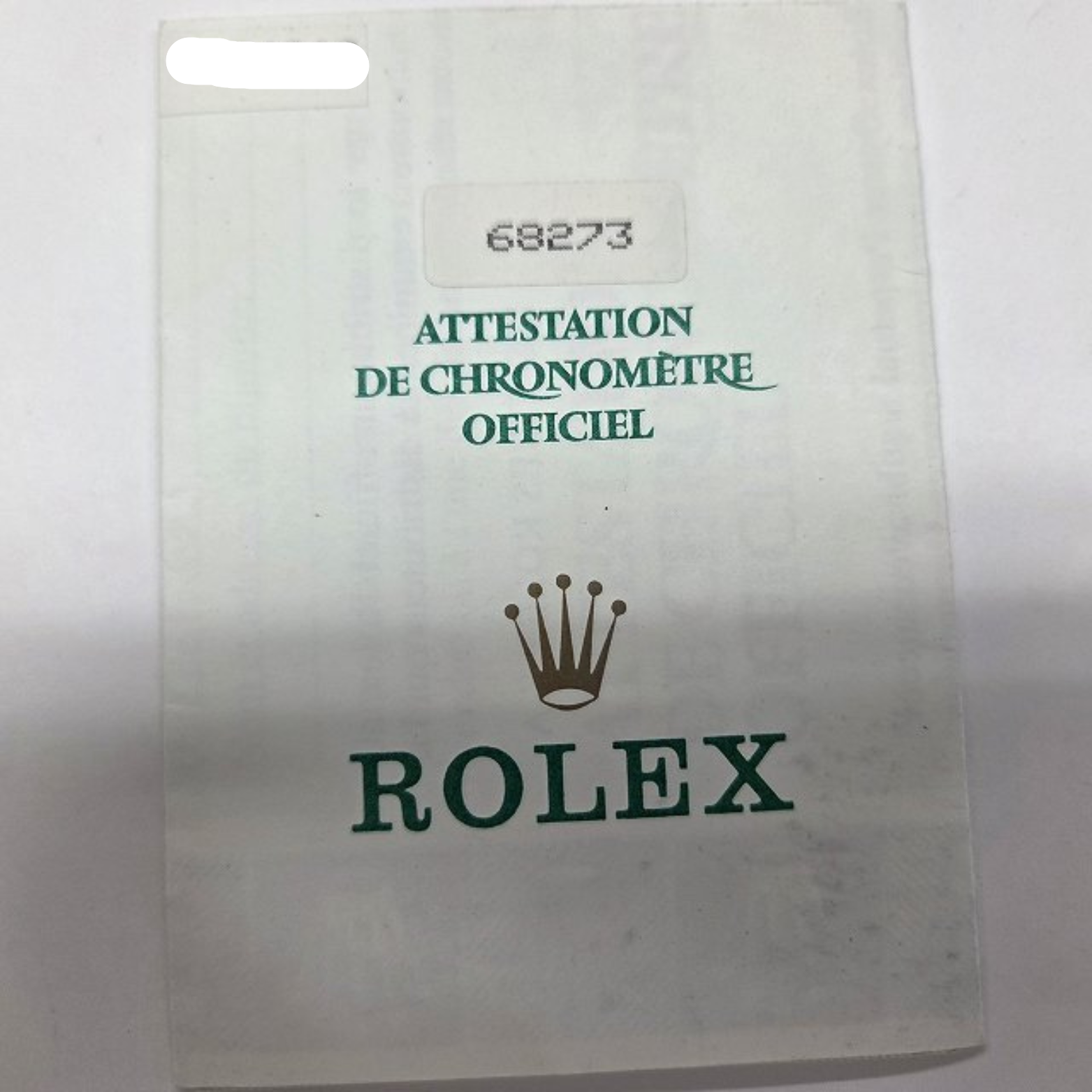 Rolex Datejust 31mm Navy 68273 Unworn