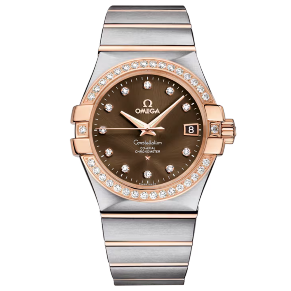 Omega Constellation Red Gold 123.25.35.20.63.001 New Full Set