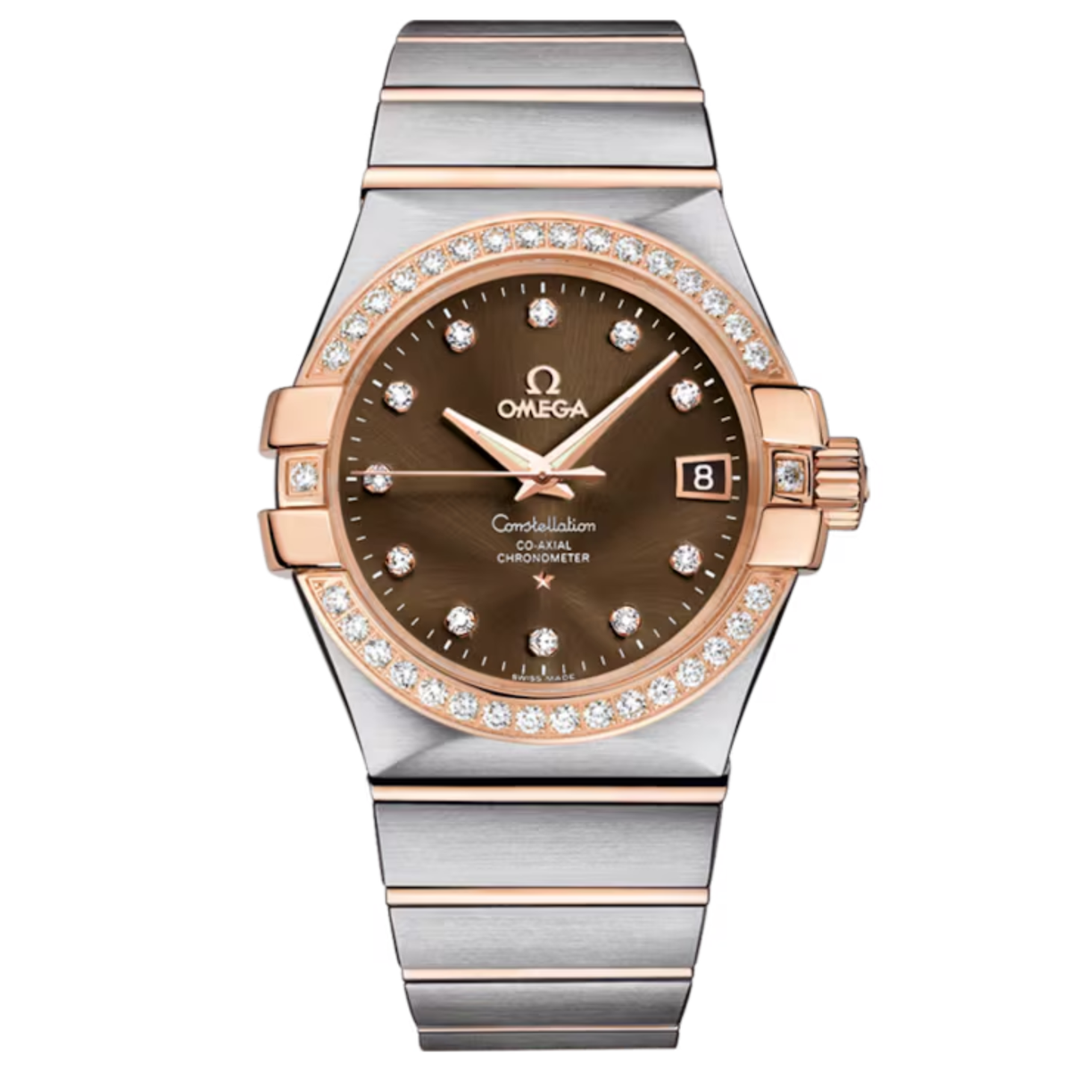 Omega Constellation Red Gold 123.25.35.20.63.001 New Full Set