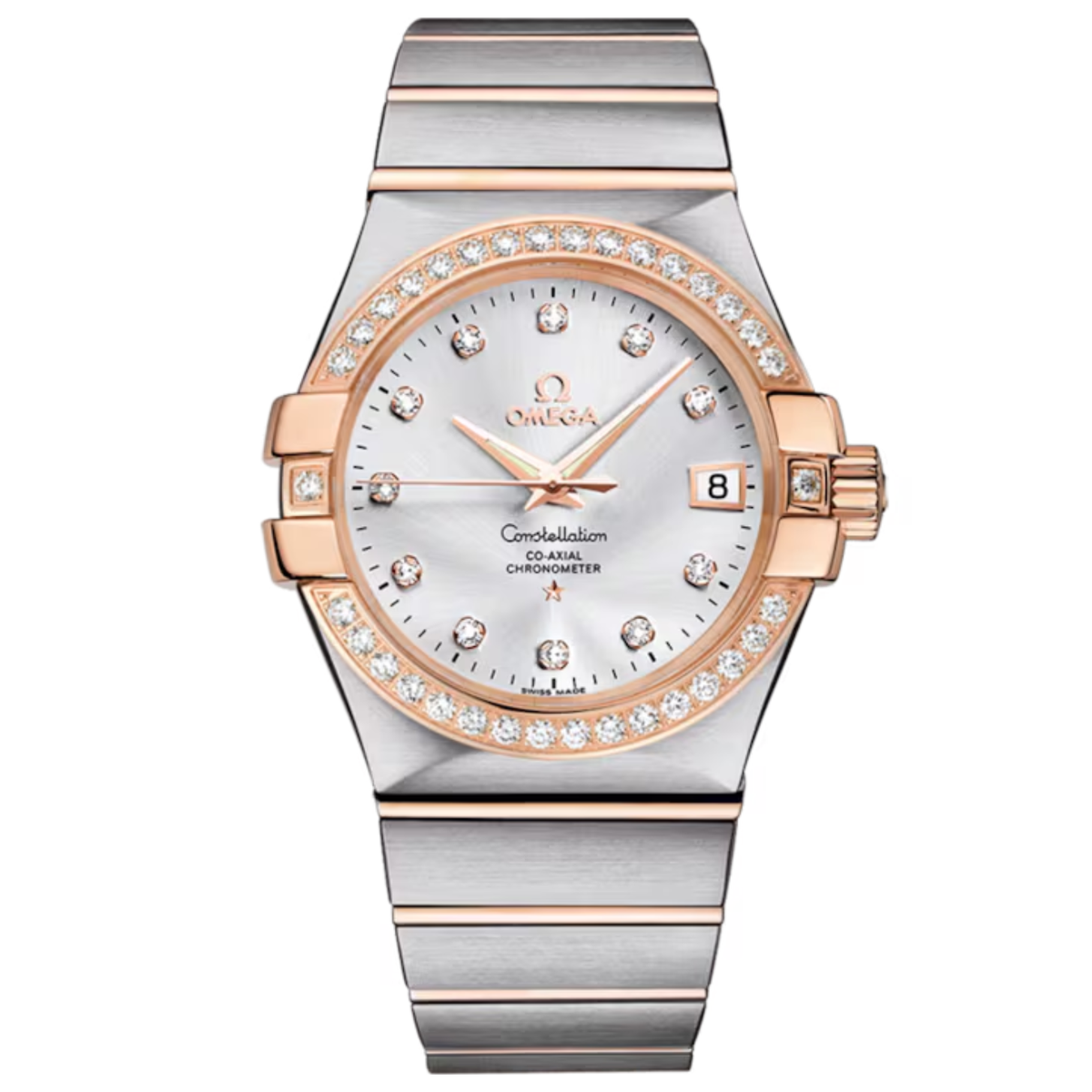 Omega Constellation Red Gold 123.25.35.20.52.001 New Full Set