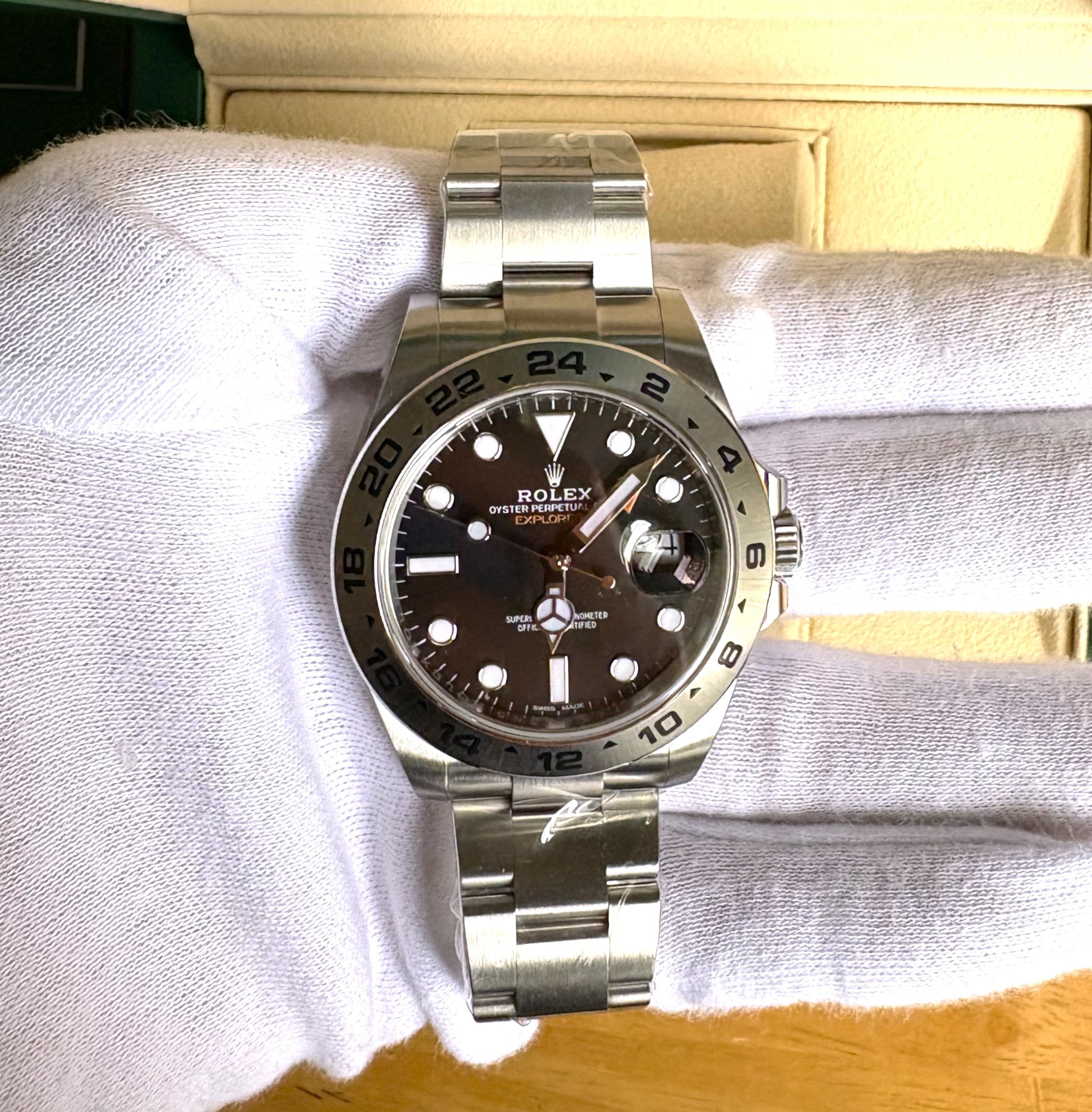 Rolex Explorer II 216570 New Full Set