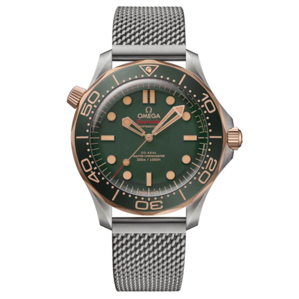 Omega Seamaster Diver 300m Bronze Gold On Titanium 210.90.42.20.10.001 New Full Set