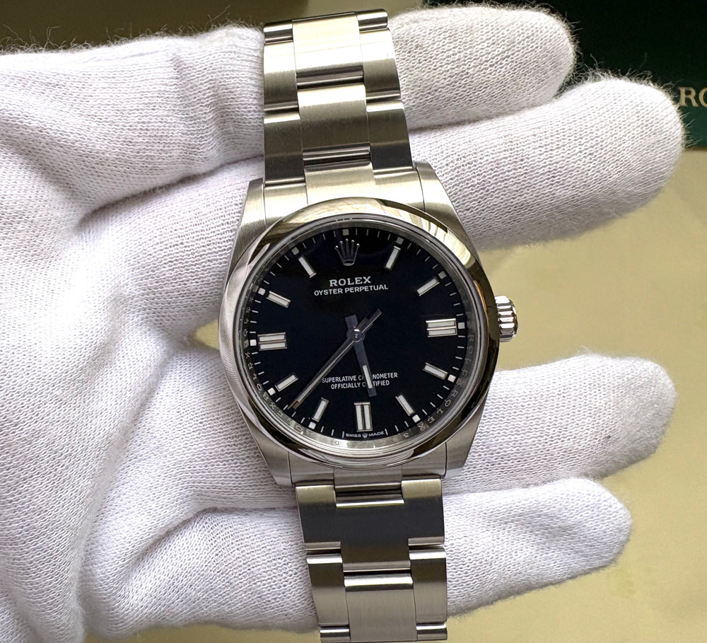 Rolex Oyster Perpetual 36 Black 126000 New Full Set