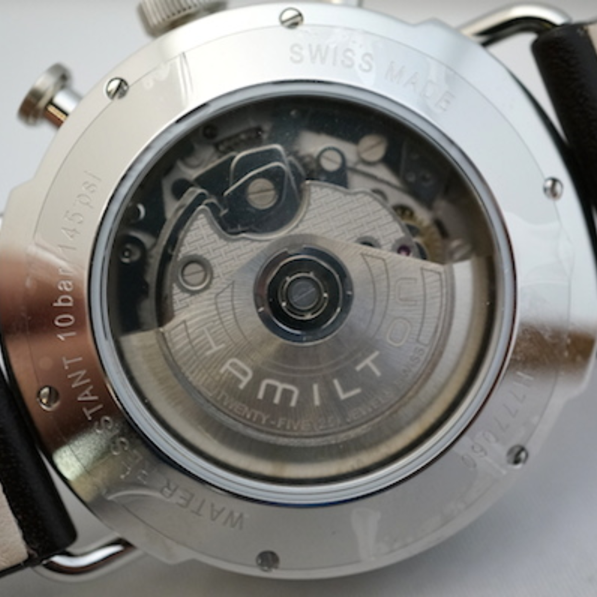 Hamilton Khaki Navy Pioneer Auto Chrono H77706553 New Full Set