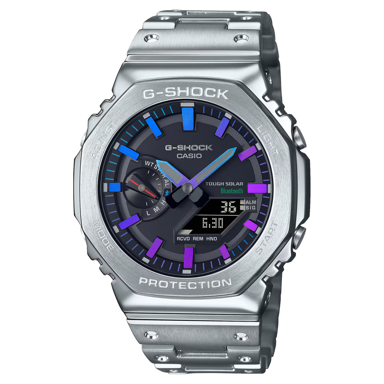 CASIO G-Shock GM-B2100PC-1AJF Full metal Bluetooth Rainbow