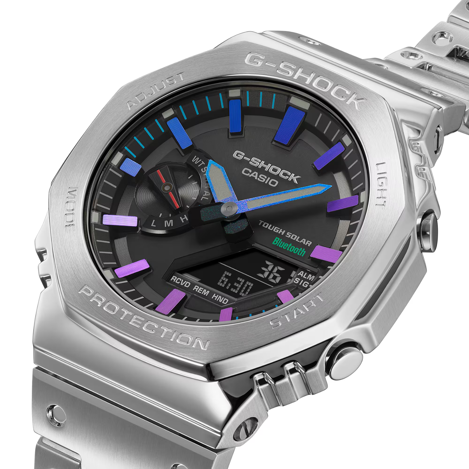 CASIO G-Shock GM-B2100PC-1AJF Full metal Bluetooth Rainbow