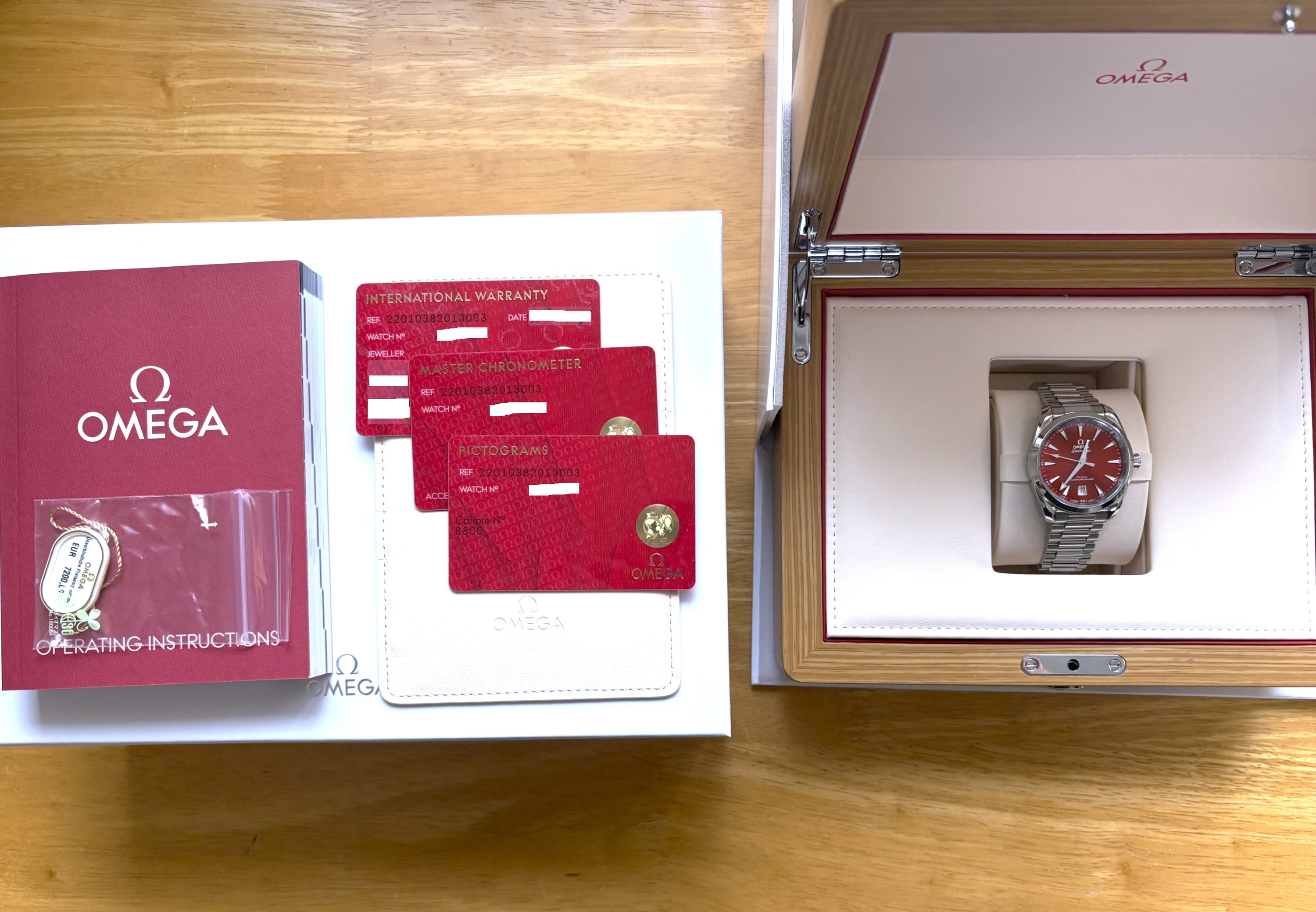Omega Seamaster Aqua Terra 150M 220.10.38.20.13.003 New Full Set
