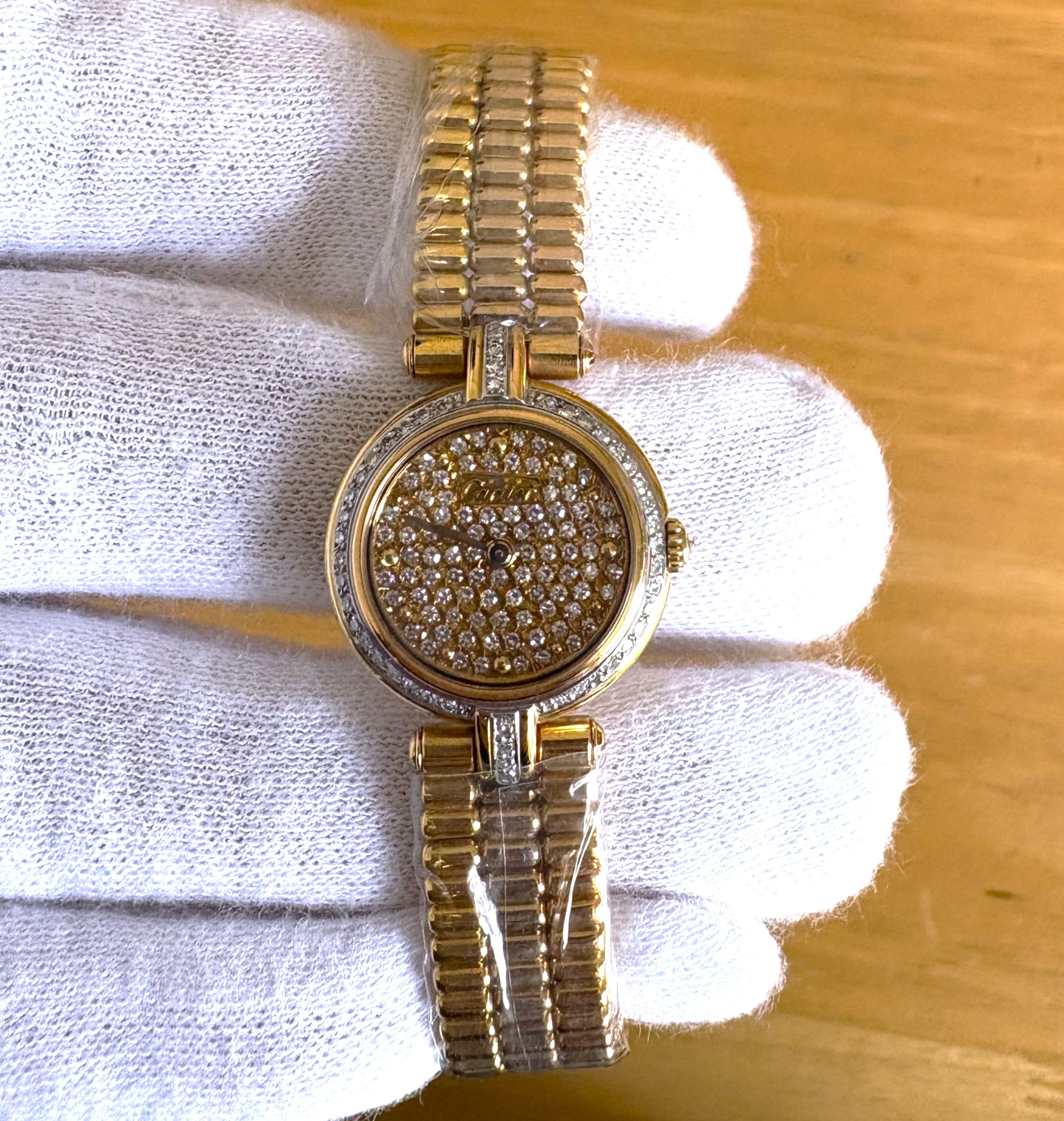 Cartier Yellow-Gold Diamond Dial 660290339 Unworn / Full Set