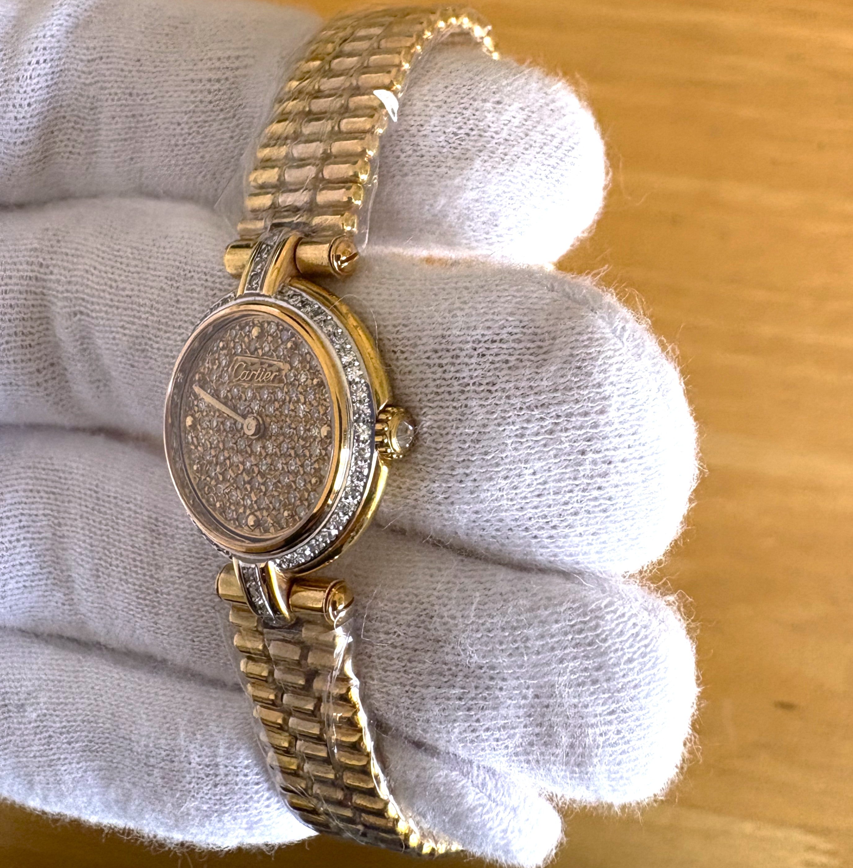 Cartier Yellow-Gold Diamond Dial 660290339 Unworn / Full Set