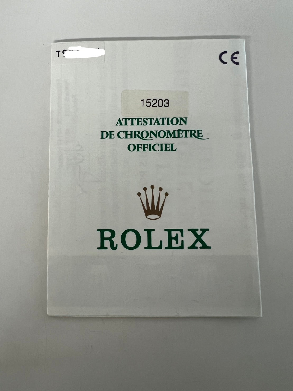 Rolex Oyster Perpetual Date White Dial 15203 Unworn with papers