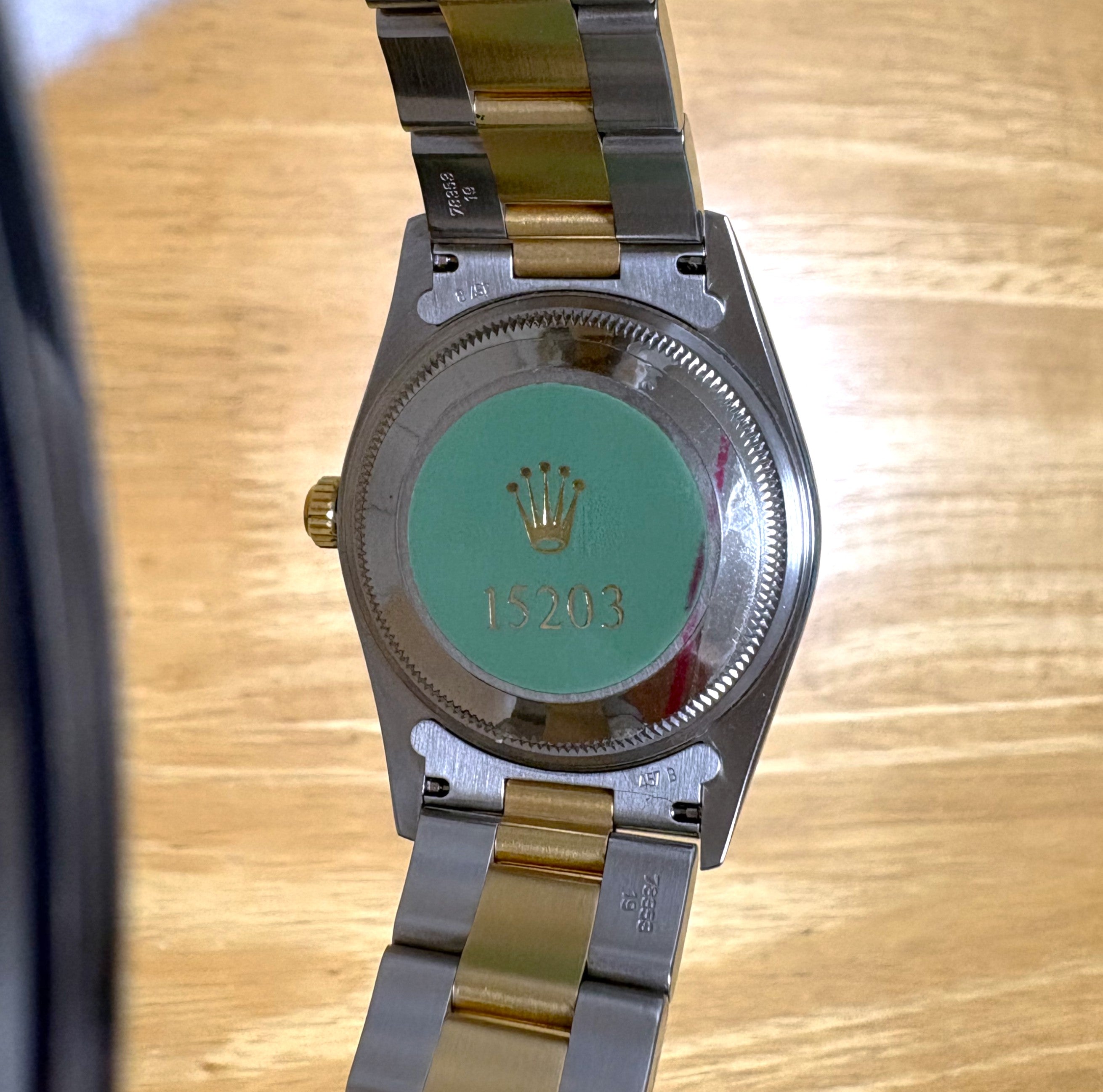 Rolex Oyster Perpetual Date Grey Dial 15203 Unworn with papers