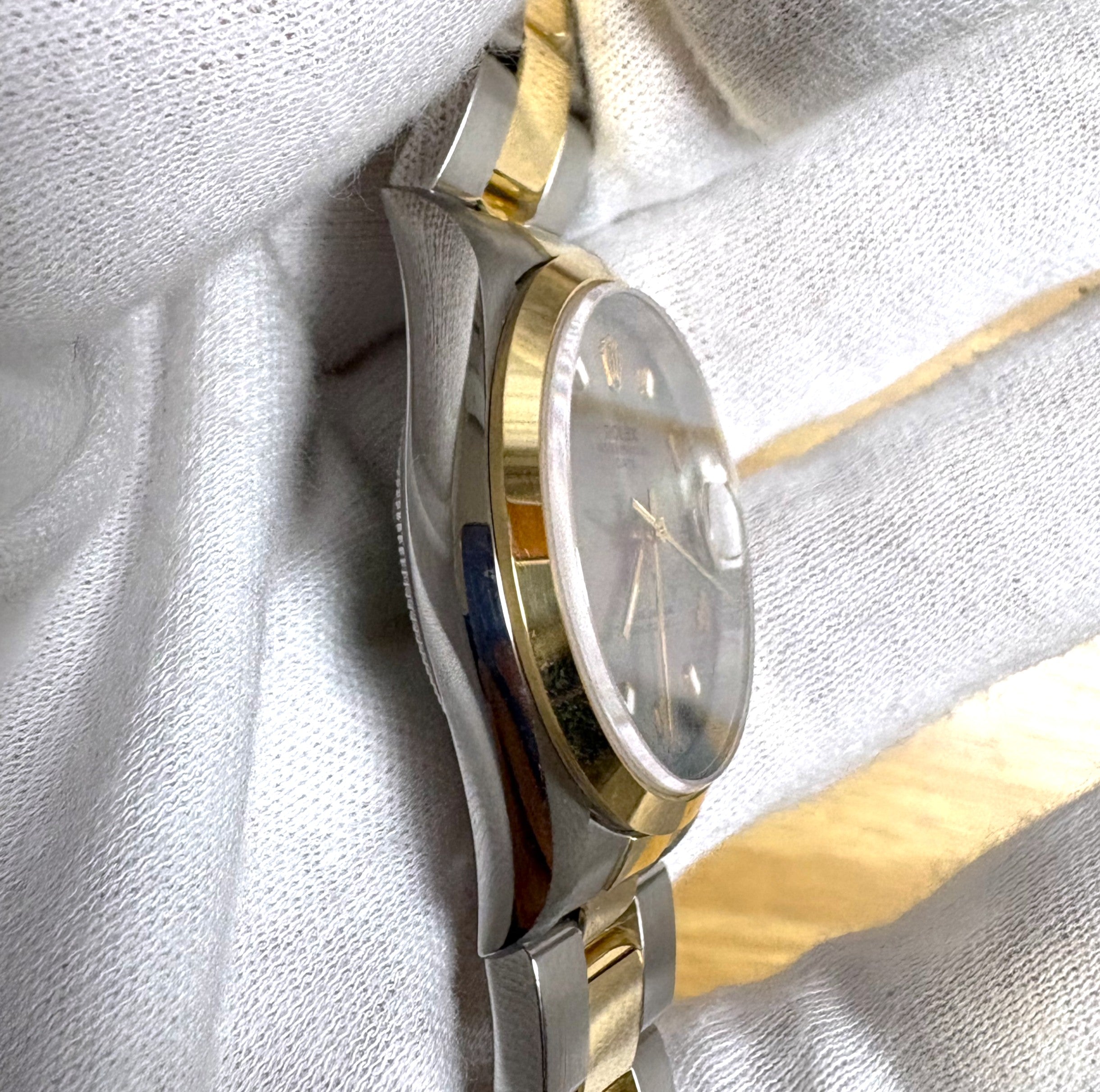 Rolex Oyster Perpetual Date Grey Dial 15203 Unworn with papers