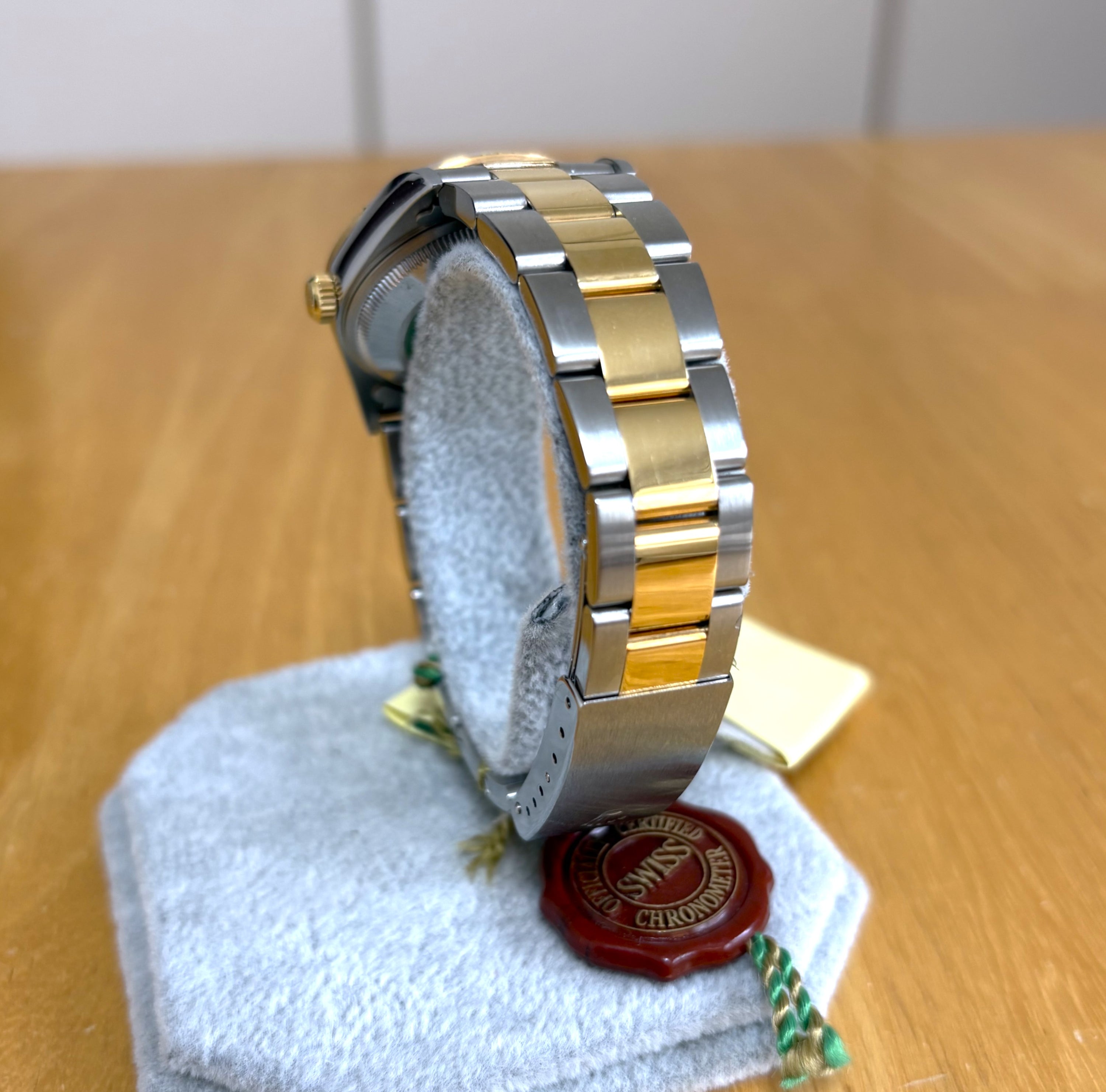Rolex Oyster Perpetual Date Black Dial 15223 Unworn