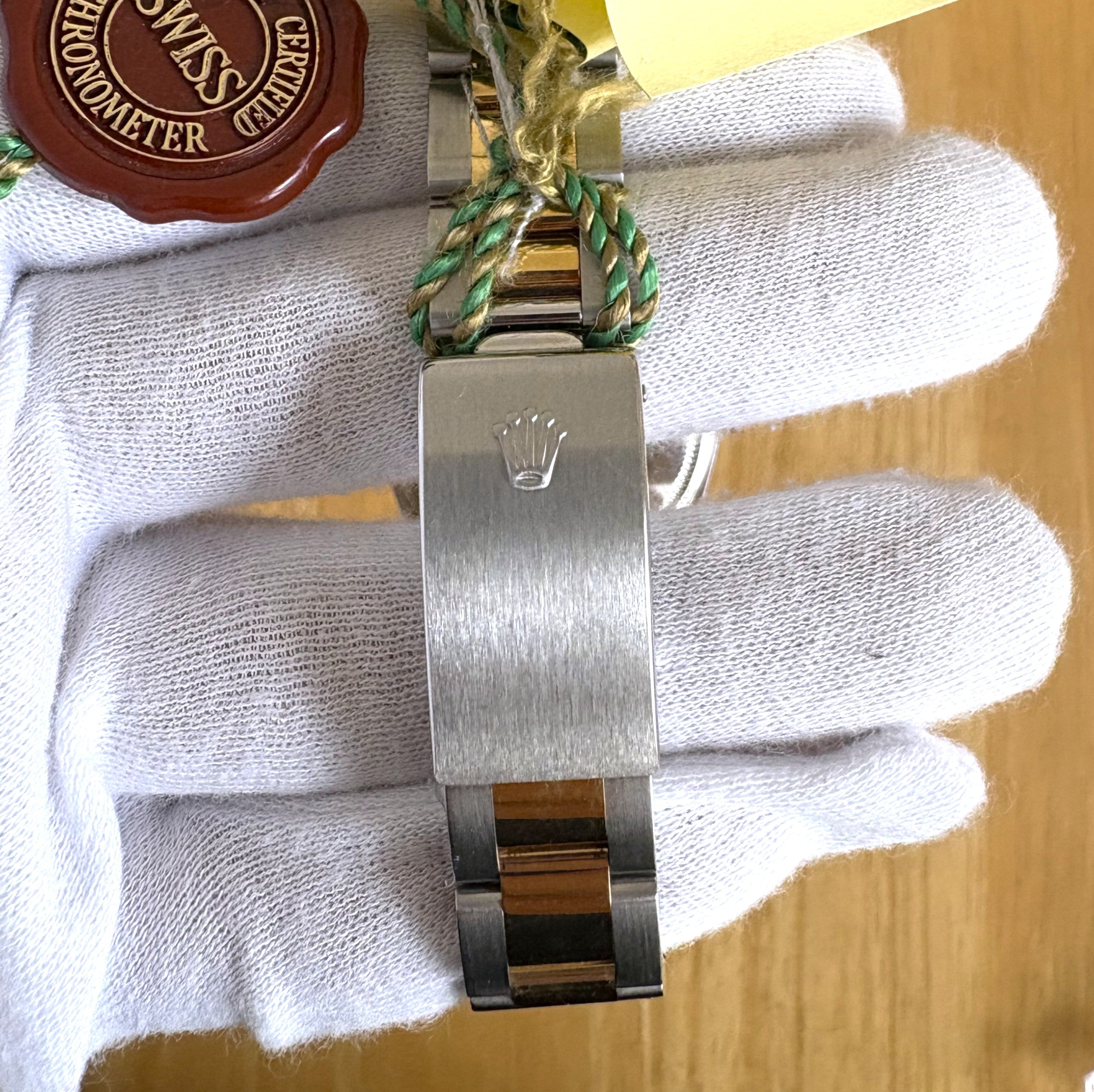 Rolex Oyster Perpetual Date Black Dial 15223 Unworn