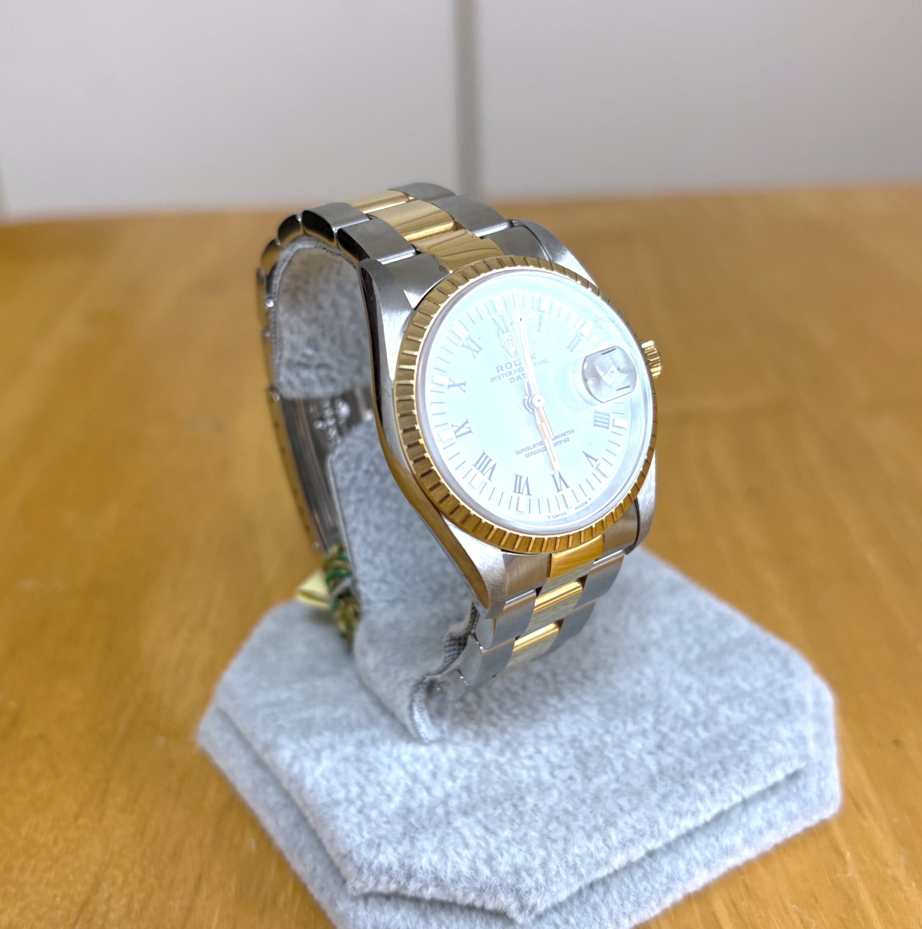Rolex Oyster Perpetual Date White Dial 15223