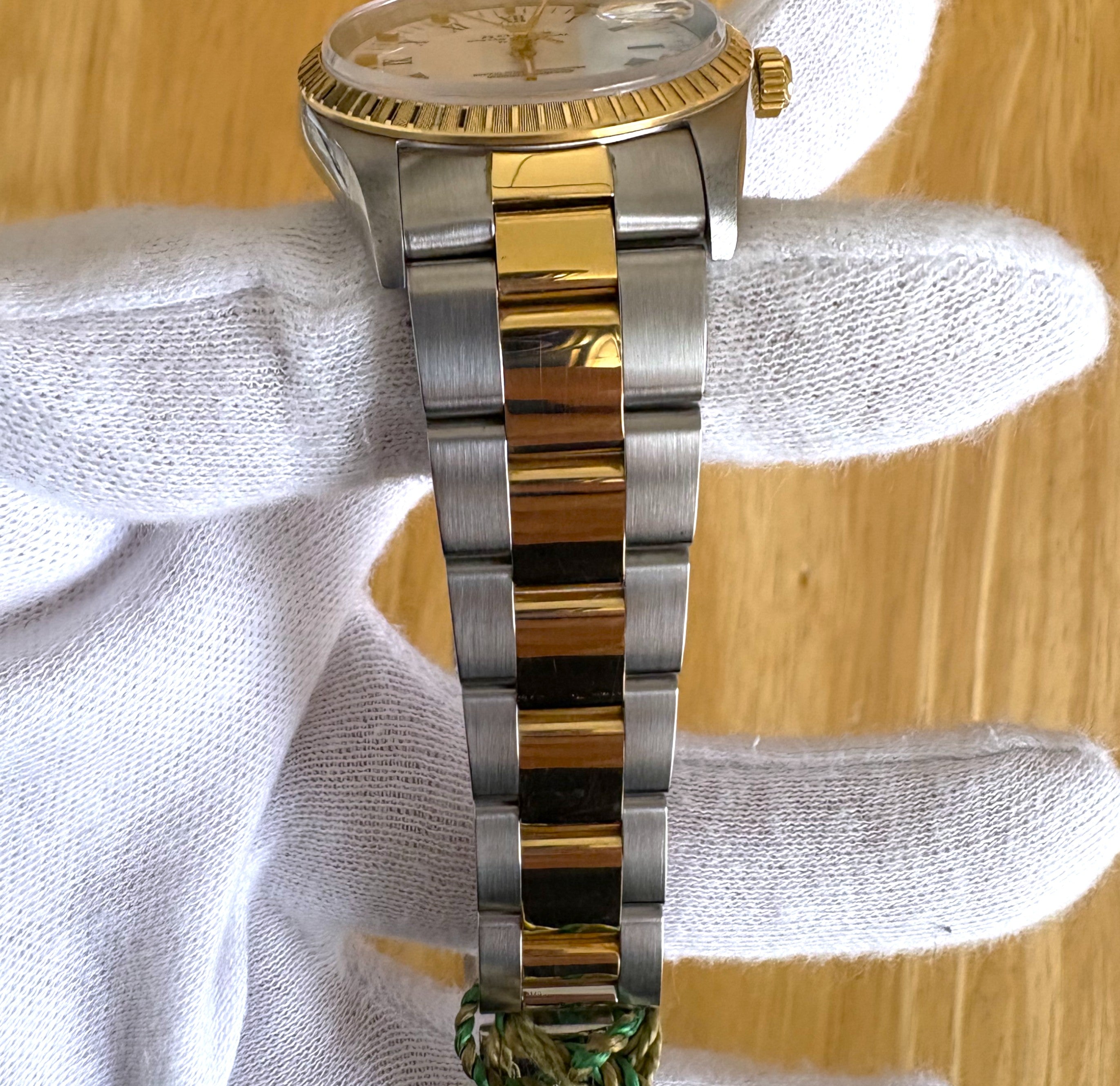 Rolex Oyster Perpetual Date White Dial 15223