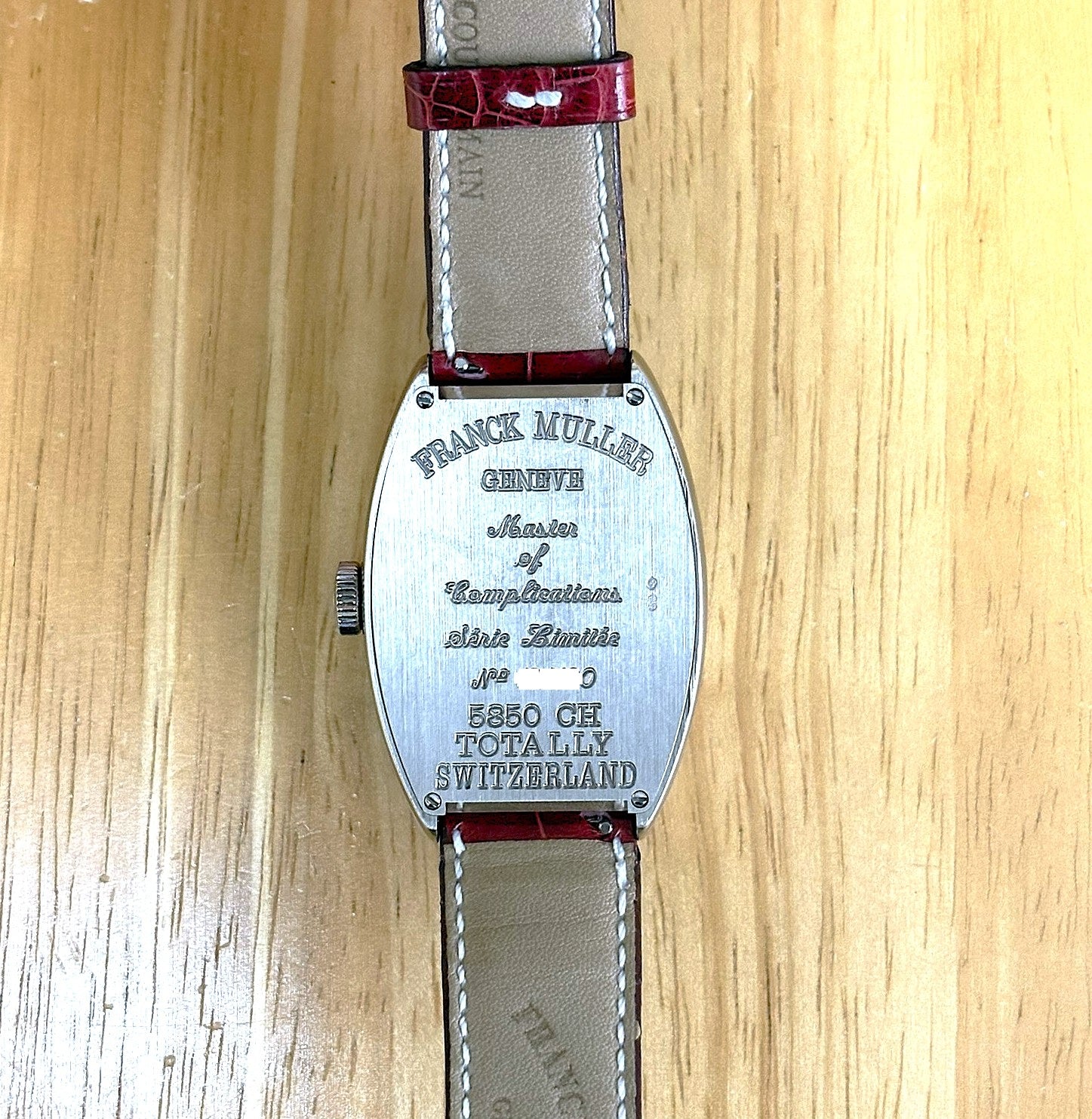 フランク・ミュラー クレイジーアワーズ 5850 CH TTL SWL 18Kホワイトゴールド 新古品 / フルセット