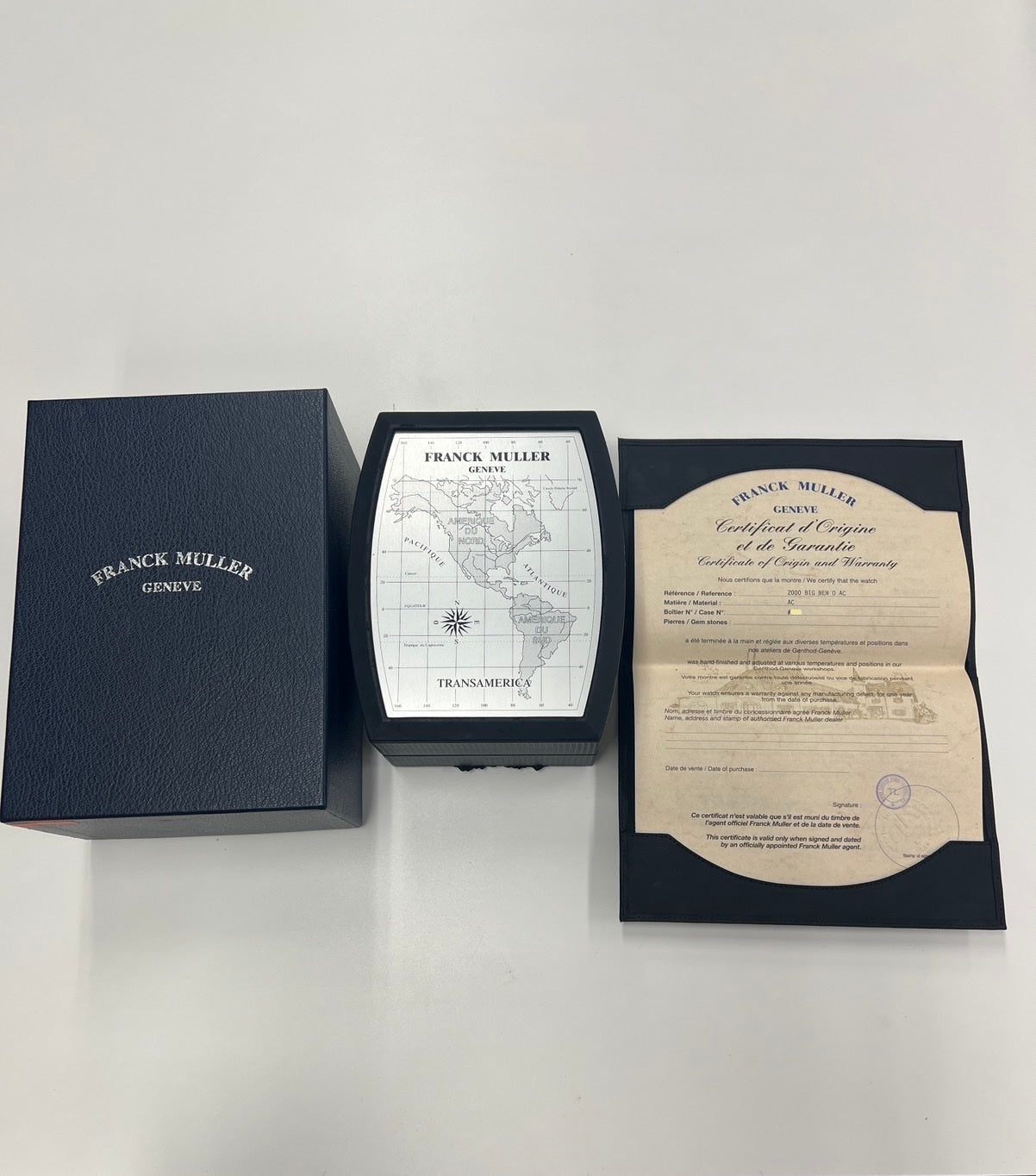 Franck Muller TRANSAMERICA Big Ben 2000 OAC – Alarm GMT Automatic Unworn (NOS) – Full Set