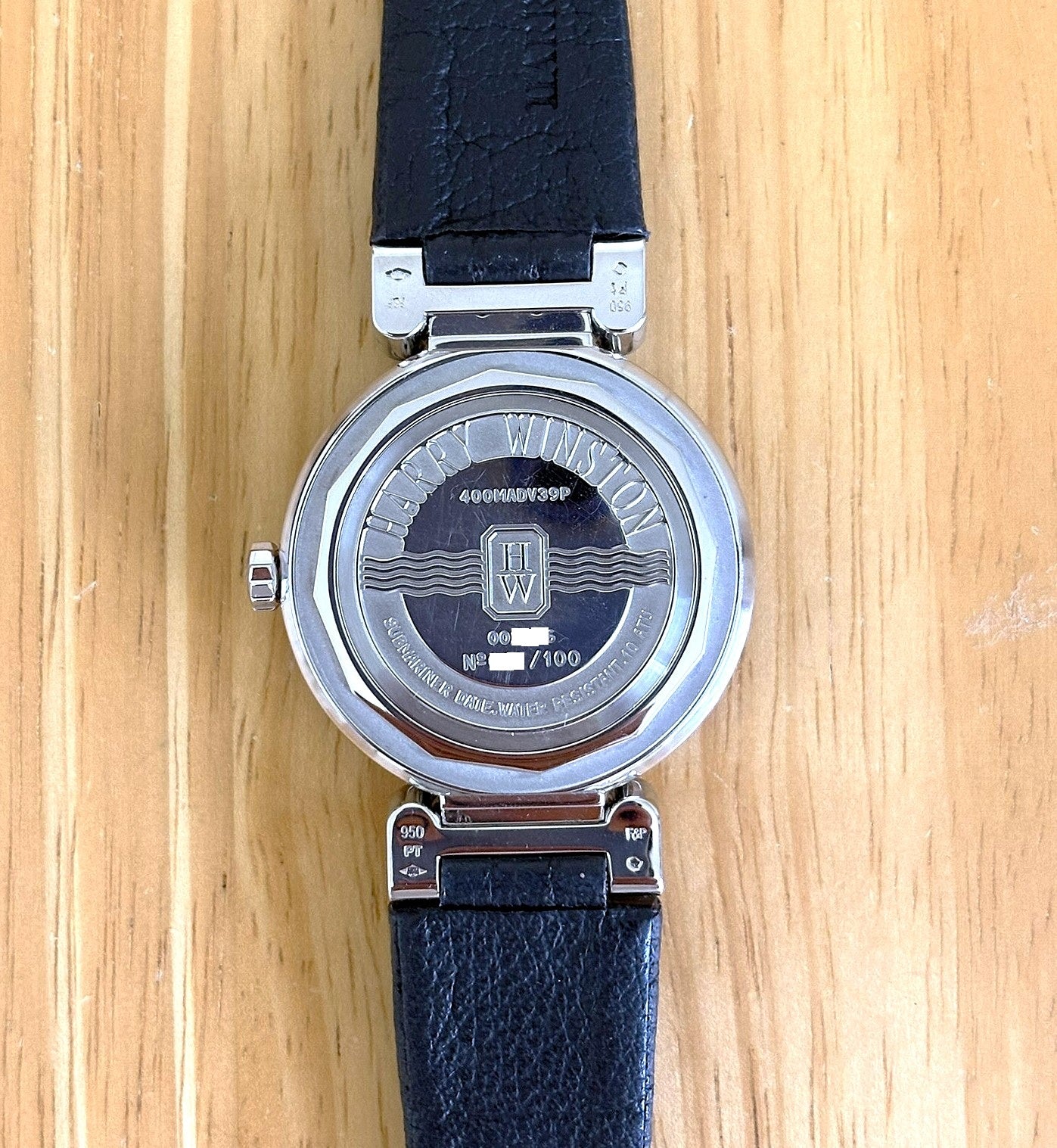 HARRY WINSTON Ocean Submariner Date 400/MADV39PL.K PT950 Platinum - Limited Edition - Full Set - New Old Stock