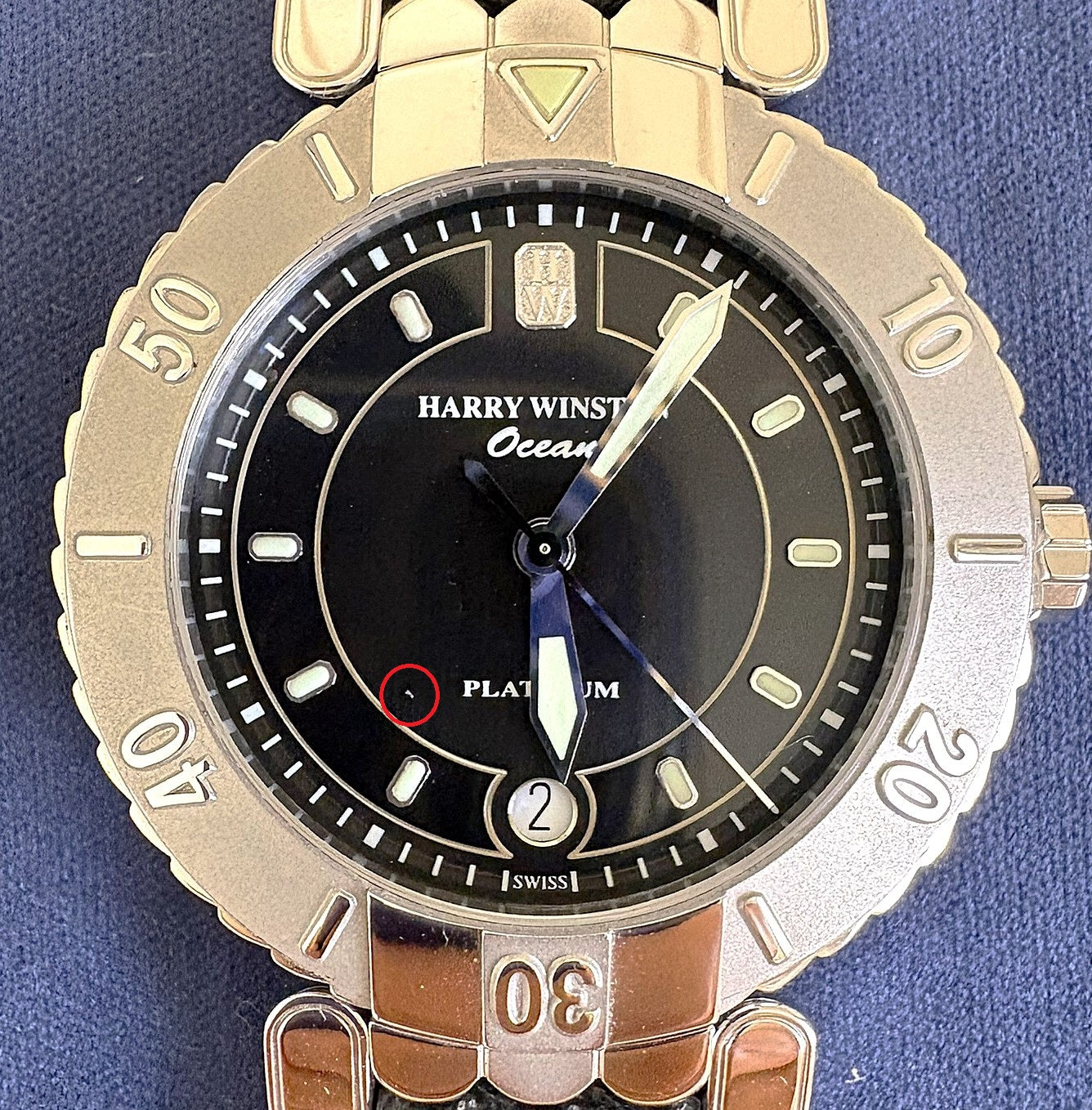 HARRY WINSTON Ocean Submariner Date 400/MADV39PL.K PT950 Platinum - Limited Edition - Full Set - New Old Stock