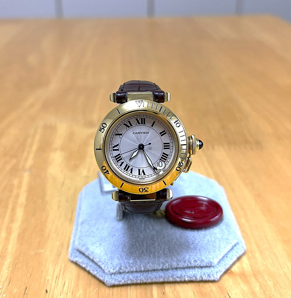 Cartier Pasha 38mm W3004856 – 18K Yellow Gold – Automatic Unworn / Full Set