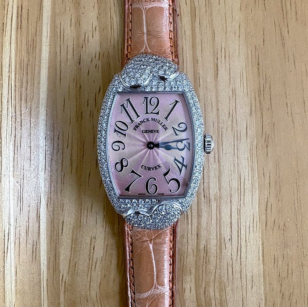 Franck Muller Cintree Curvex 7502QZ – Diamond Bezel – Quartz Unworn / Full Set