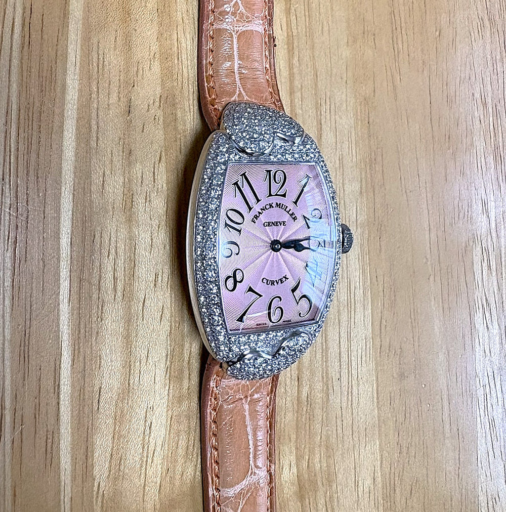 Franck Muller Cintree Curvex 7502QZ – Diamond Bezel – Quartz Unworn / Full Set