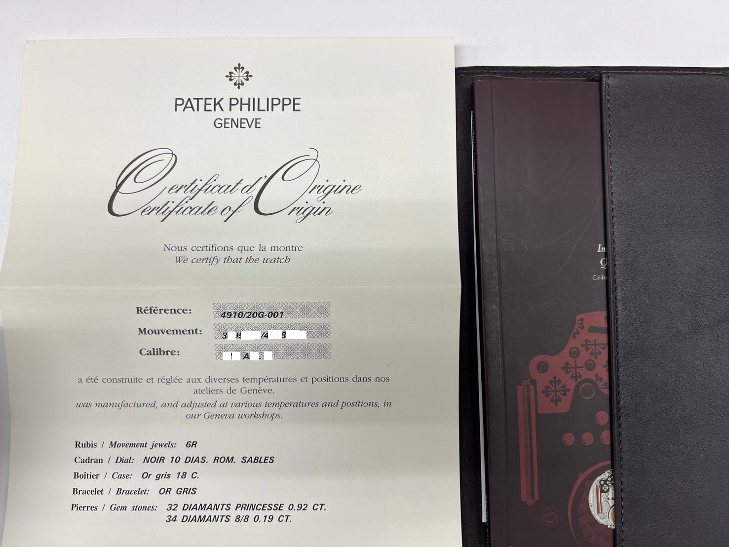 Patek Philippe Twenty‑4 4910/20G‑001 – 18K White Gold & Diamonds Unworn / Full Set