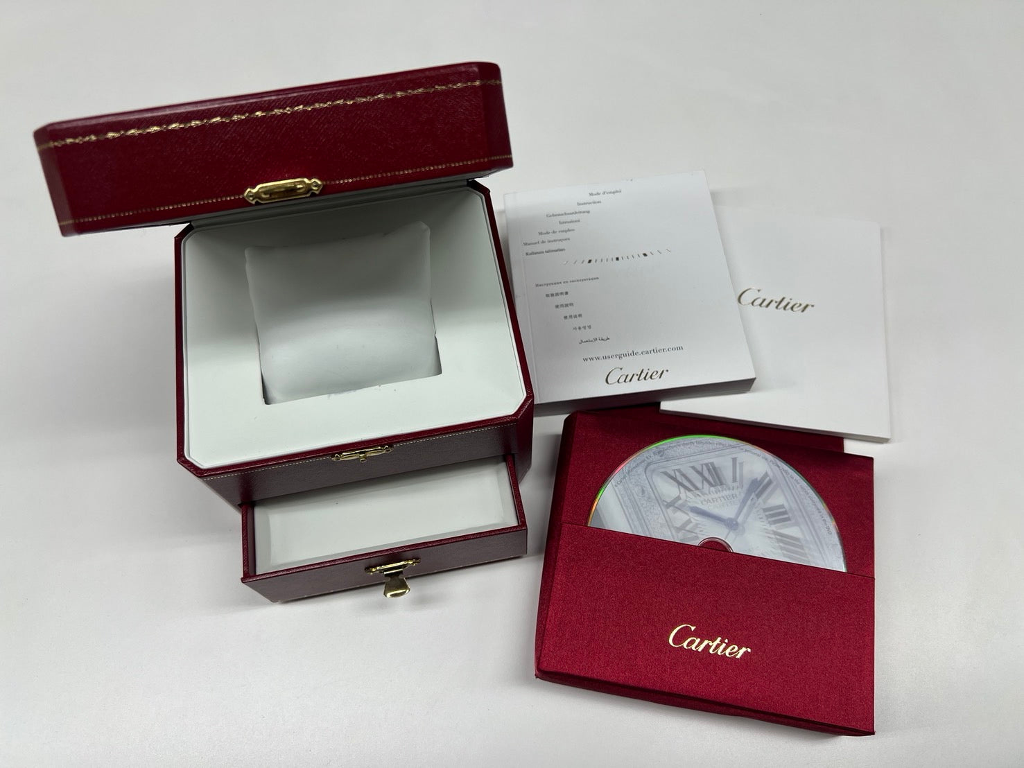 Cartier Santos 100 “WM502051” – 18K Yellow Gold & Diamond Bezel – Automatic Unworn / Full Set