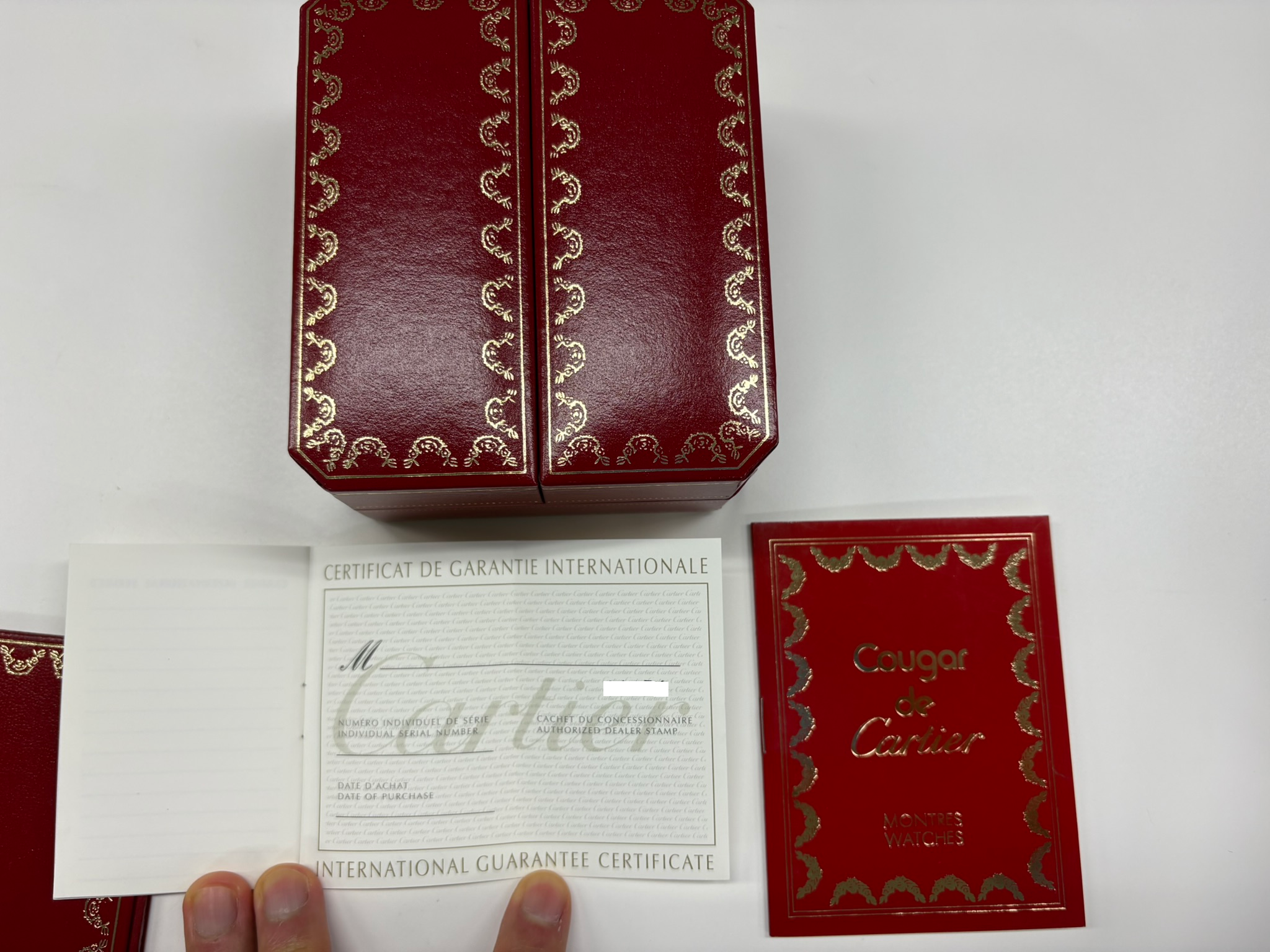 Cartier Gold Diamond Lady's watch Unworn / Full Set