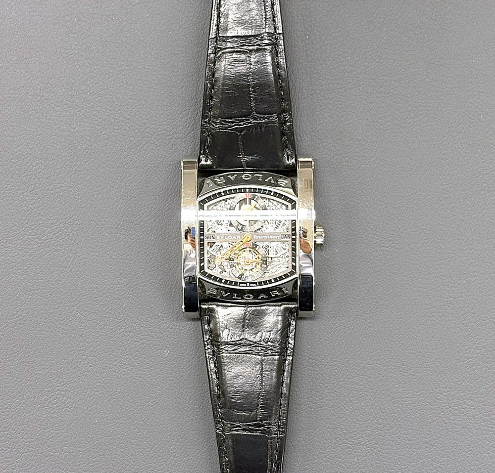 Bvlgari Assioma Tourbillon Automatic AA48C5PLTBSK Used Very Good Condition Full Set