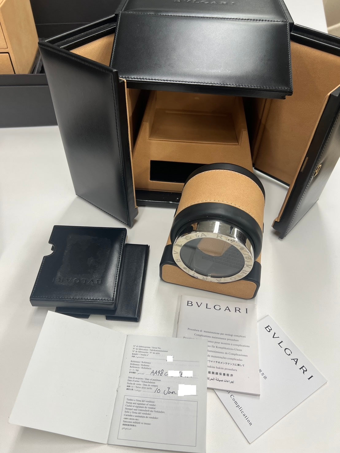 Bvlgari Assioma Tourbillon Automatic AA48C5PLTBSK Used Very Good Condition Full Set