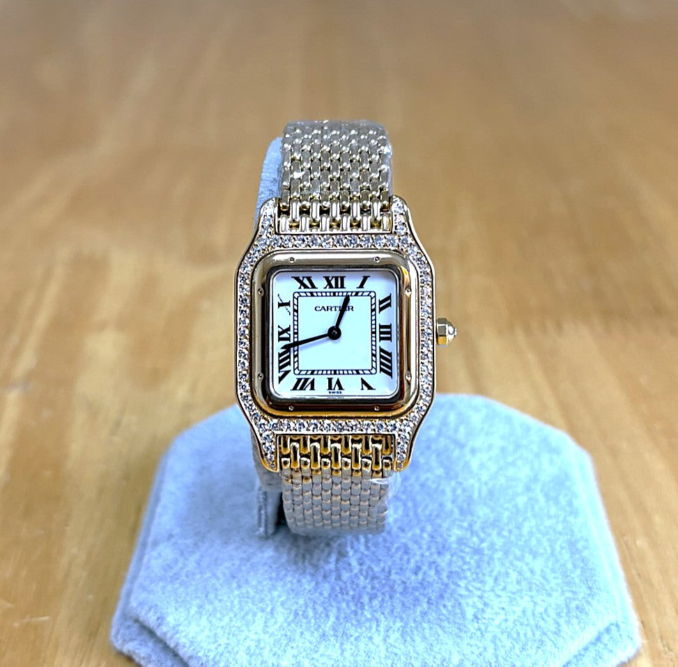 Cartier Yellow Gold Diamond Watch 810740007 (used condition)
