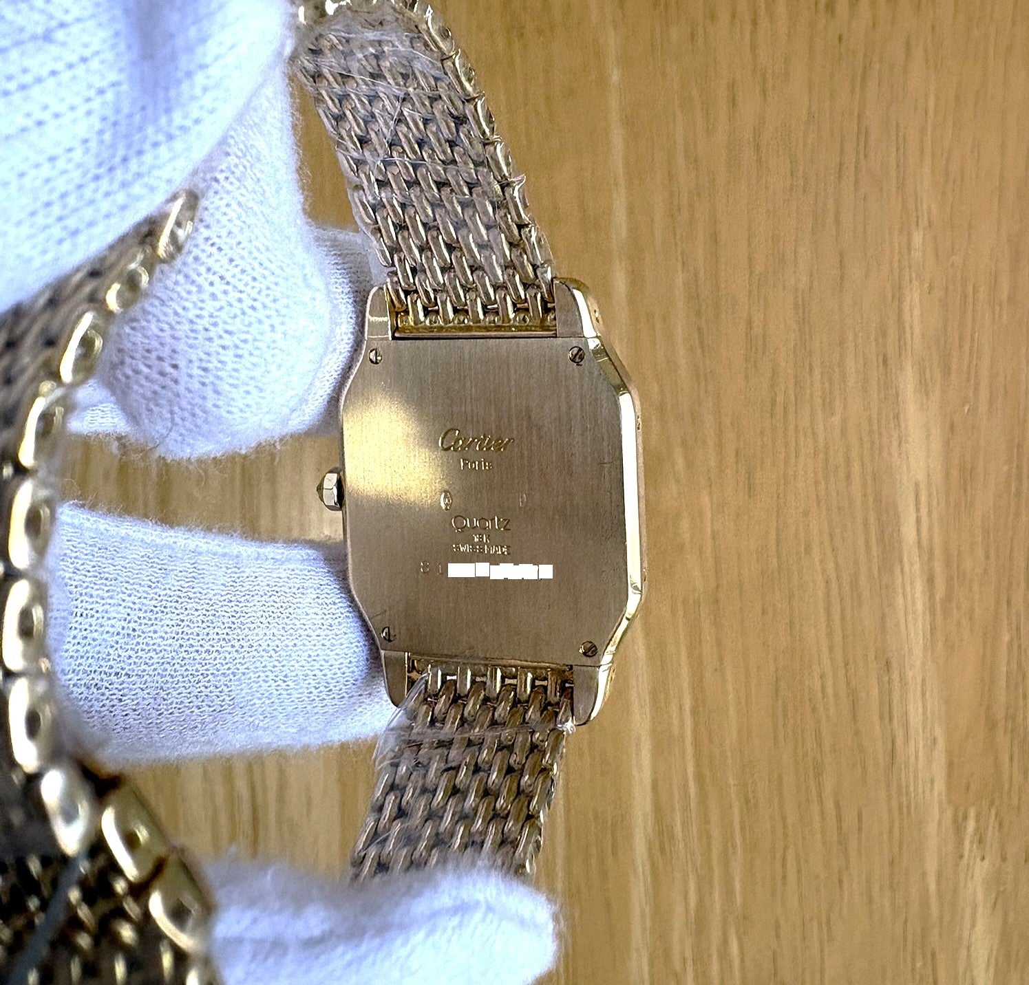 Cartier Yellow Gold Diamond Watch 810740007 (used condition)