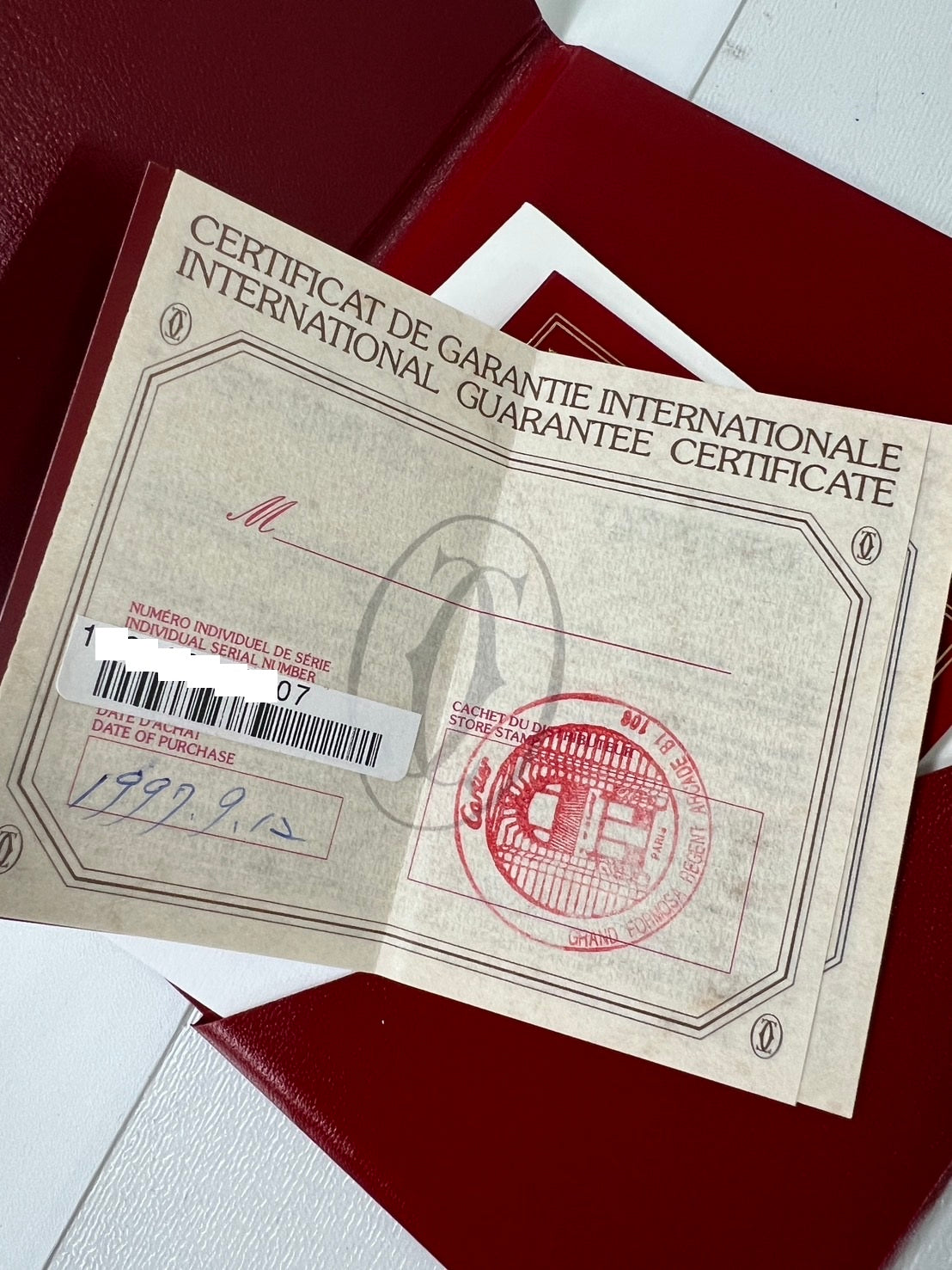 Cartier Tank Allonge WB3026U3 (used condition)