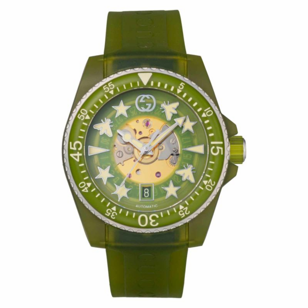 GUCCI Dive Automatic Green Dial Watch YA136345