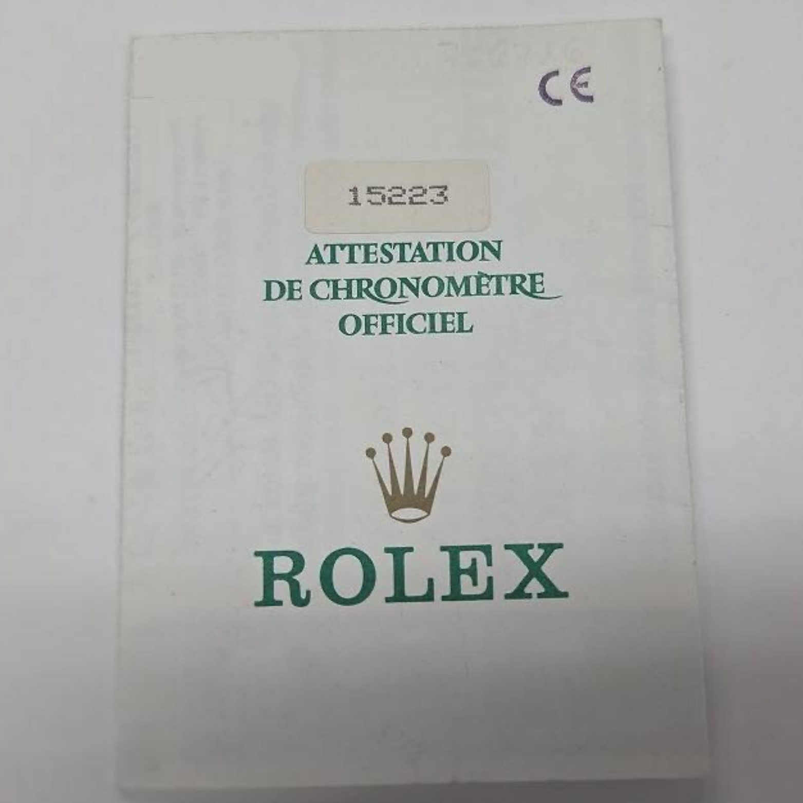 Rolex Oyster Perpetual Date Black Dial 15223 Unworn