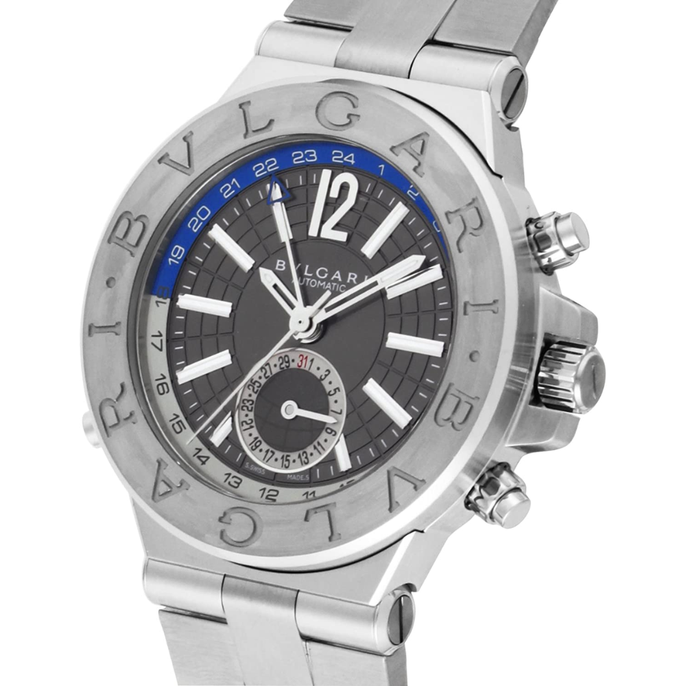 Bvlgari Diagono Professional GMT Grey Dial Automatic Watch DG40C14SSDGMT