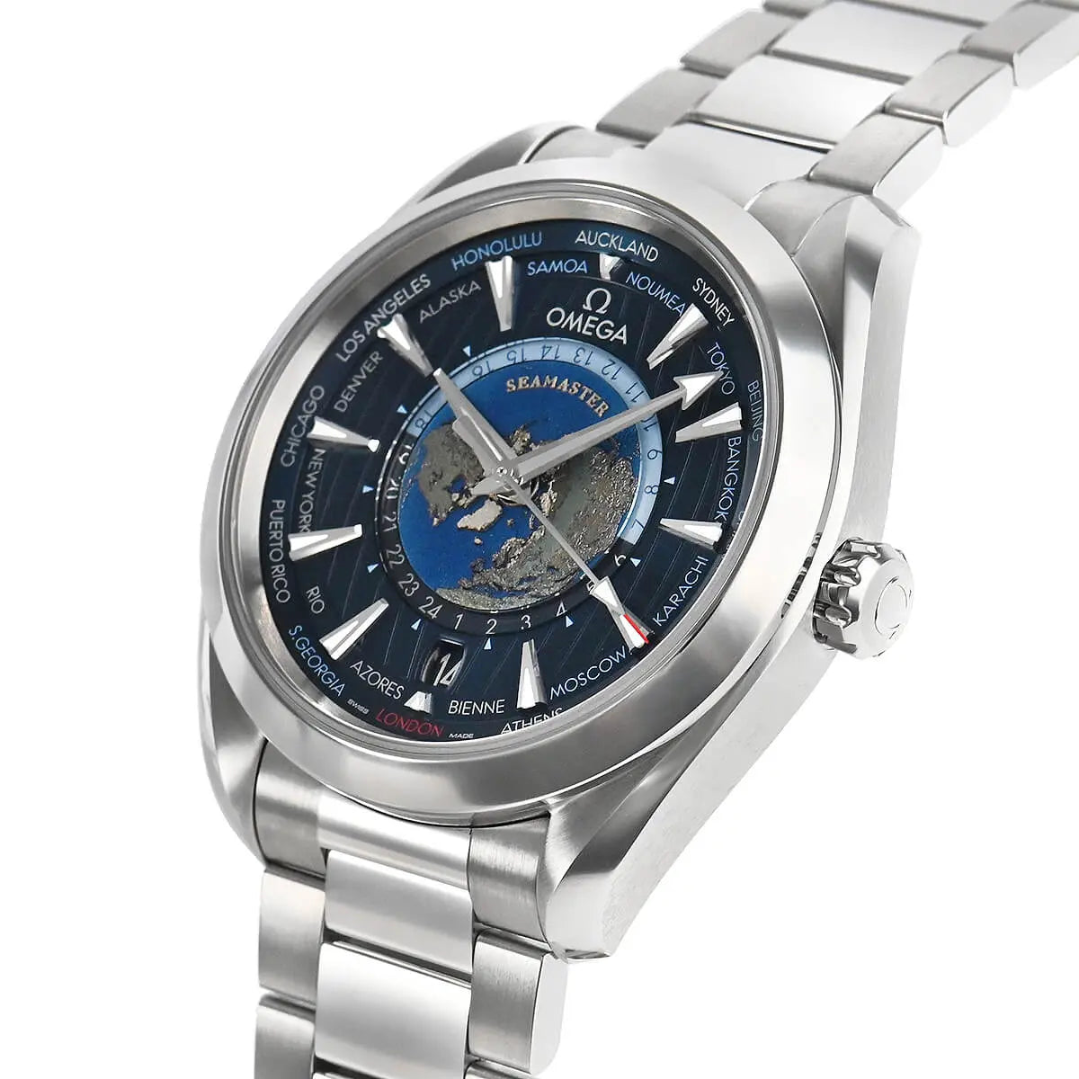 Omega Seamaster AQUA TERRA 150M CO‑AXIAL MASTER CHRONOMETER GMT WORLDTIMER 43 MM 220.10.43.22.03.001