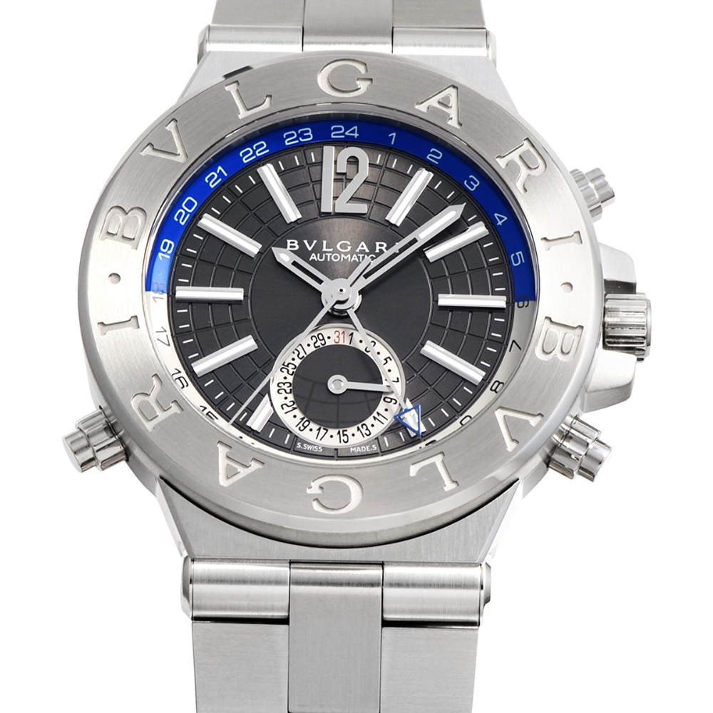 Bvlgari Diagono Professional GMT Grey Dial Automatic Watch DG40C14SSDGMT